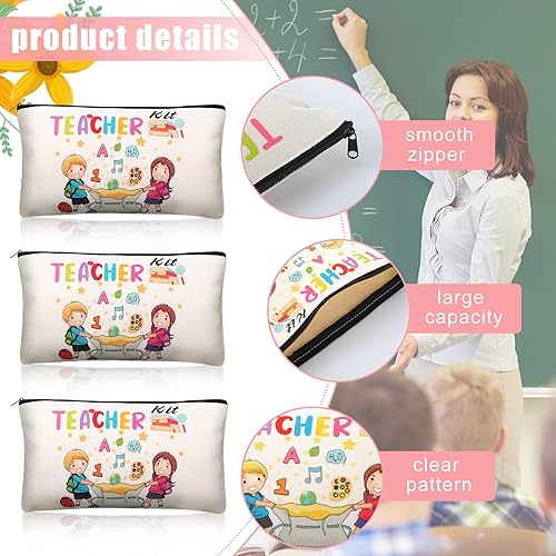 Miniatura 6 de Sureio Juego de 9 piezas de regalo de agradecimiento de graduación para profesores, incluye 3 bolsas de kit de supervivencia, 3 calcetines, 3