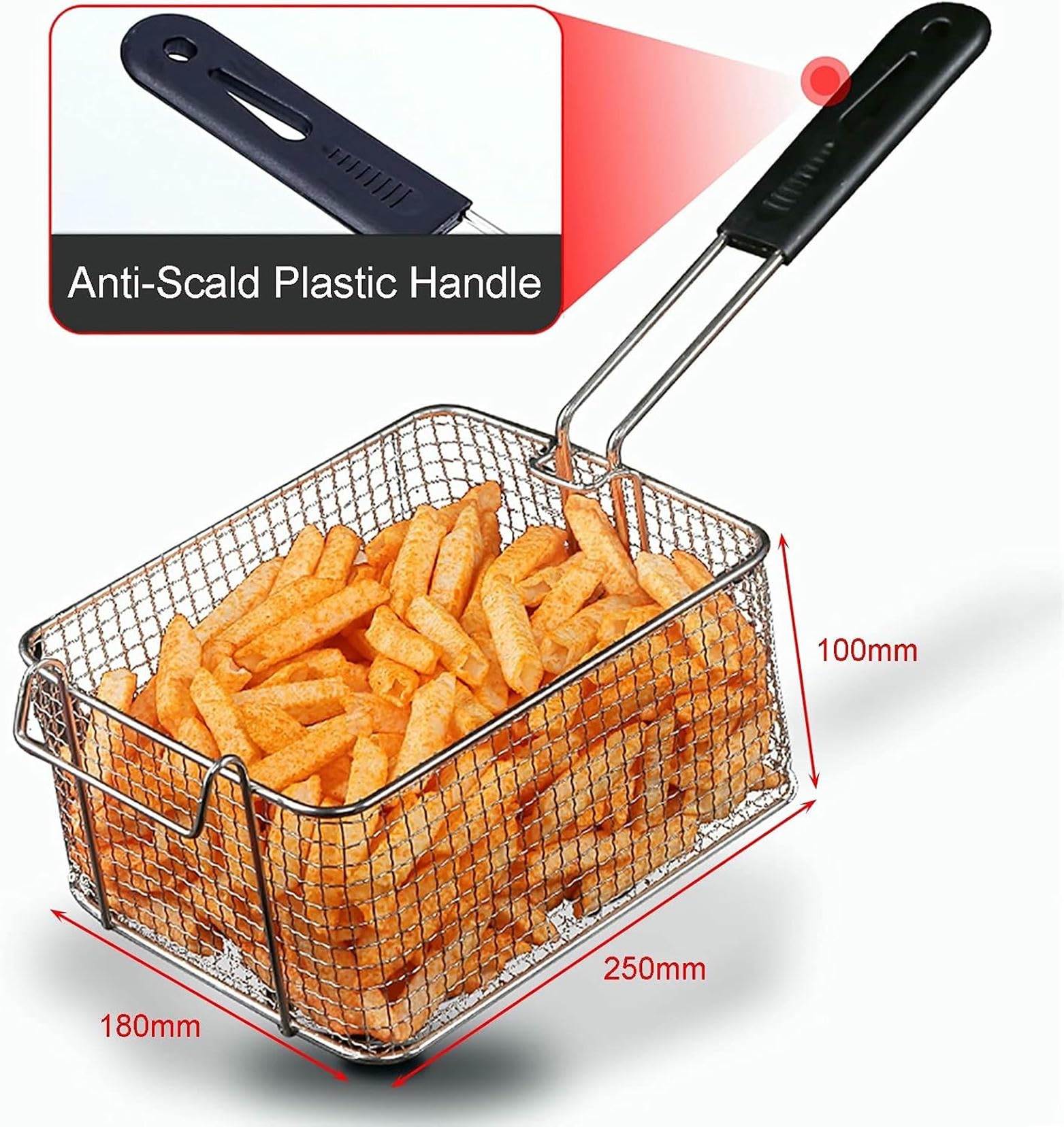Freidora a Gas de Acero Inoxidable de 10 l/20 l, freidora Comercial de Patatas Fritas y Pollo Frito con Cesta y Tapa para Cocina y Restaurante~/