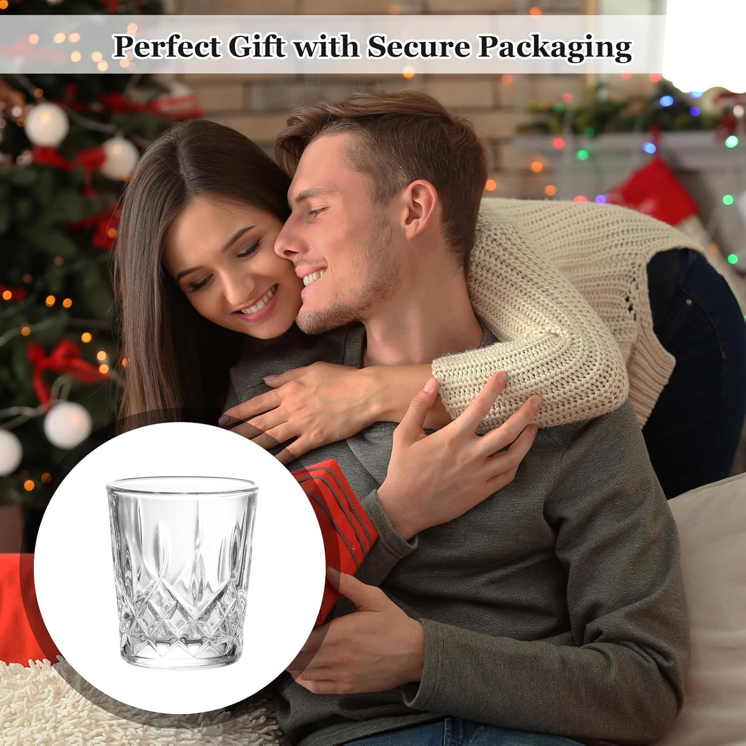 Ruckae 12 Pack 1.5oz Shot Glasses Set with Tray Crystal Shot Glass Bulk Clear Cone Shot Glasses for Vodka Tequila Whiskey Liquor - Image 6