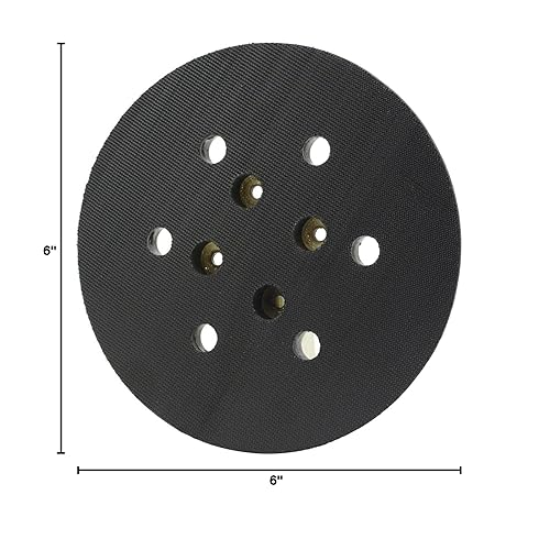 Miniatura 5 de MaxLLTo Reemplazo 2PK 305189001 Almohadilla de lijadora de gancho y bucle de 6 pulgadas con 6 agujeros para almohadillas superiores para abrasivos