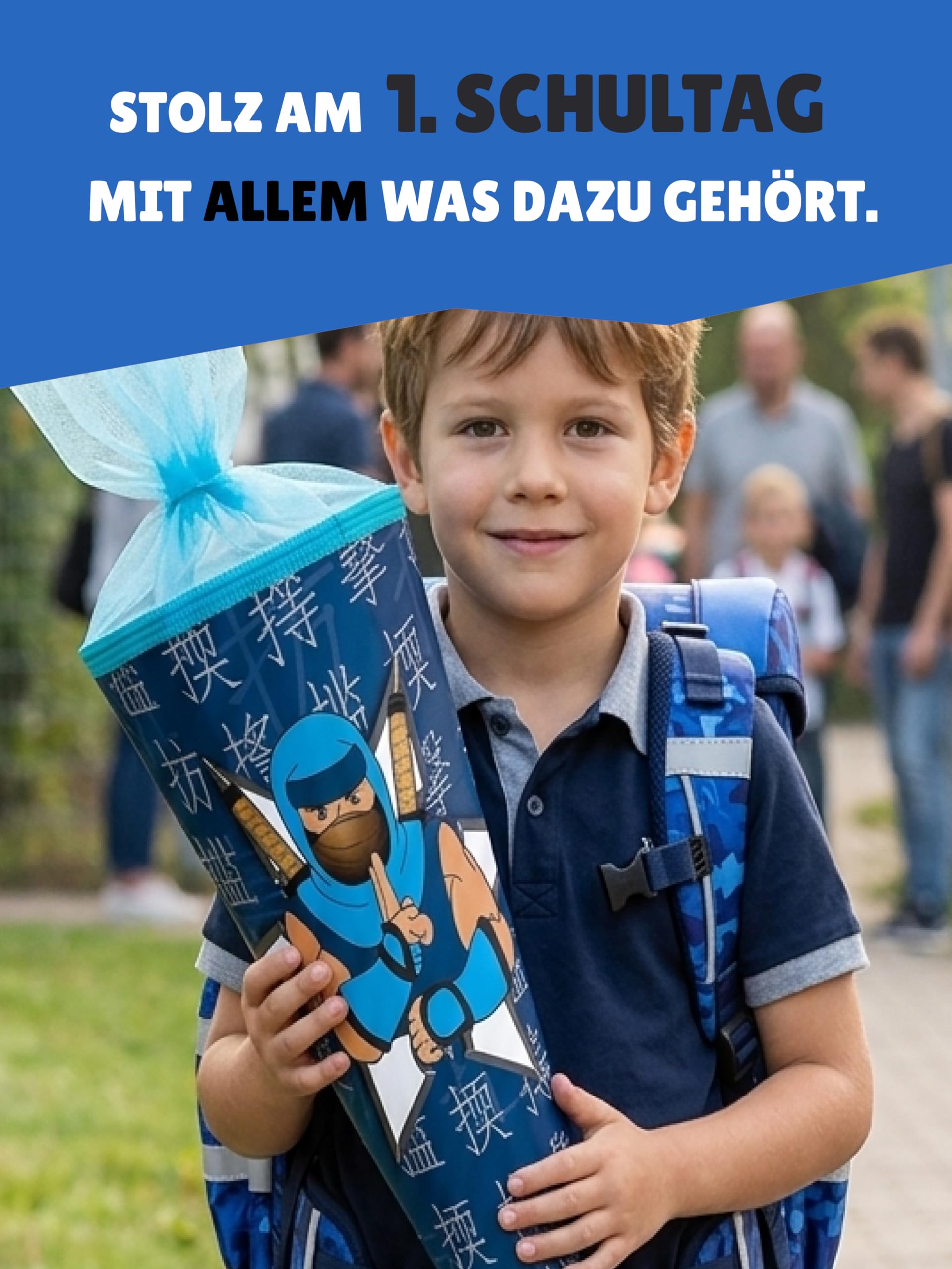 Familando - McNeill Ergo Complete Schulranzen Set - 10-teilig mit Schultüte - Puzzle - Ergonomisch & 3-Fach verstellbar - 1150g leicht mit 20L Volumen & Reflektoren - Für Grundschule ab 1. Klasse