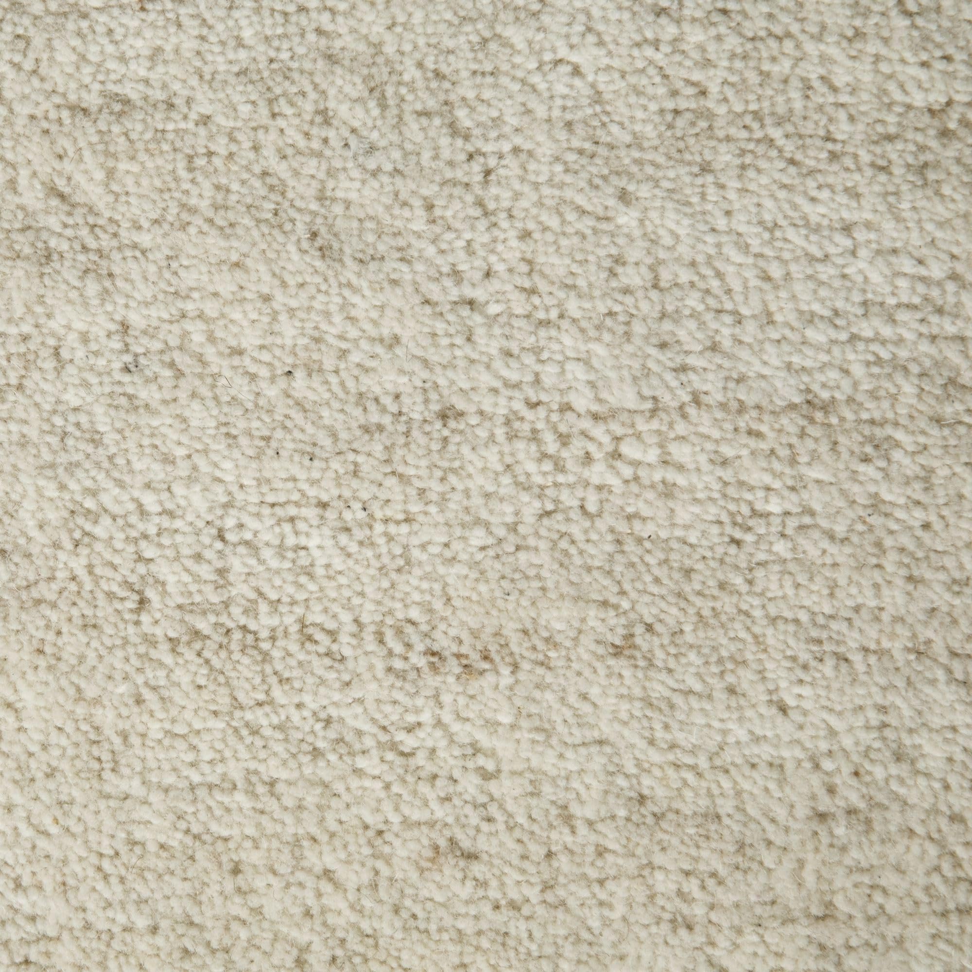 Steffensmeier Berber Teppich Zaza | Wolle, Creme, Größe: 70x140 cm, Berber Look Teppich für Wohnzimmer, Schlafzimmer