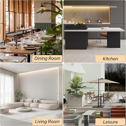 Miniatura 8 de KCC Boucle - Juego de 4 sillas de comedor, modernas sillas de cocina tapizadas de mediados de siglo, sillas de comedor de sherpa con patas de metal