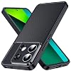 owlhold Cover per Xiaomi Redmi Note 13 Pro 5G/Poco X6 5G, Custodia Spazzolata e Fibra di Carbonio Morbido Silicone TPU Slim Fit Case, Antiurto, Antigraffio, Antiscivolo, Protezione Militare, Nero