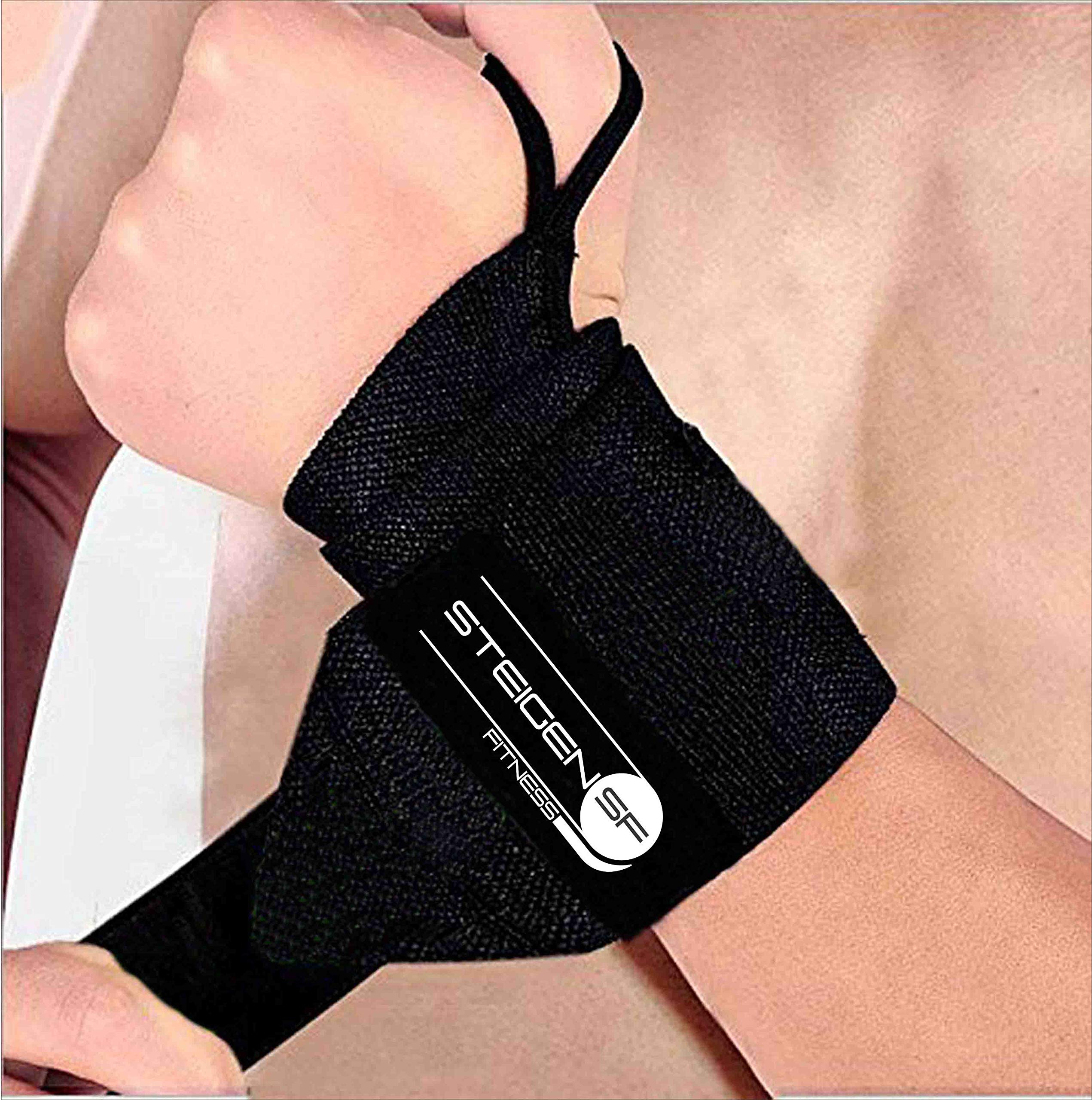 STEIGEN FITNESS Gym Wrist Wraps Wrist Support for Men - 1 Pair (B0816J5SZ3) Amazon Price History, Amazon Price Tracker