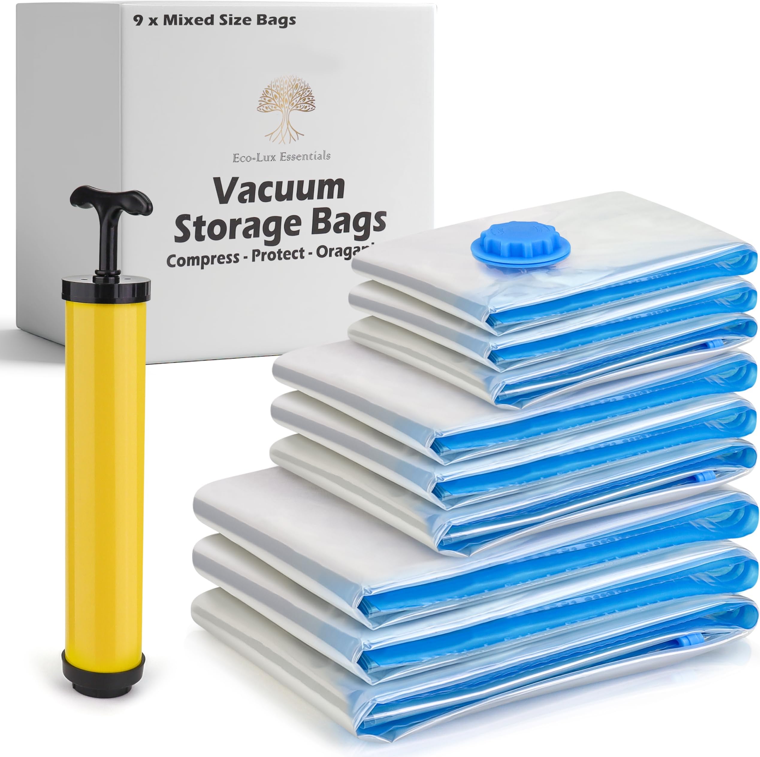 Hefty ShrinkPak Vacuum Storage Bags Space Saver Vacuum