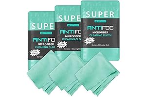 Optipak Anti-Fog Microfiber Cloth Wipes: Crystal Clear Vision, Defogged