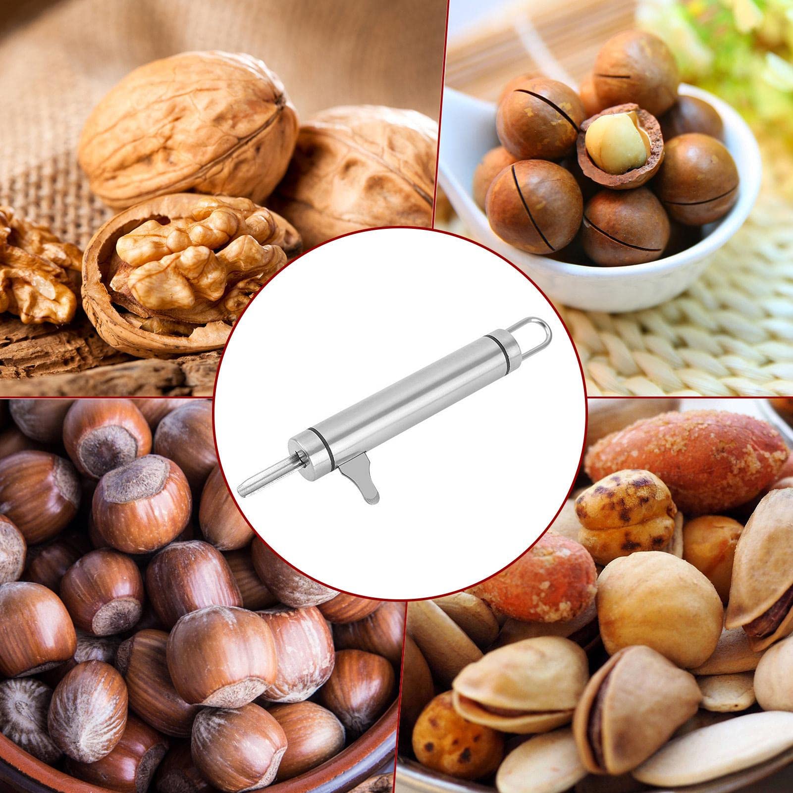 Ciieeo – 10 Pezzi Di Apri Noci In Acciaio Inox, Compatti E Resistenti Per Macadamia E Frutta Secca, Uso Domestico