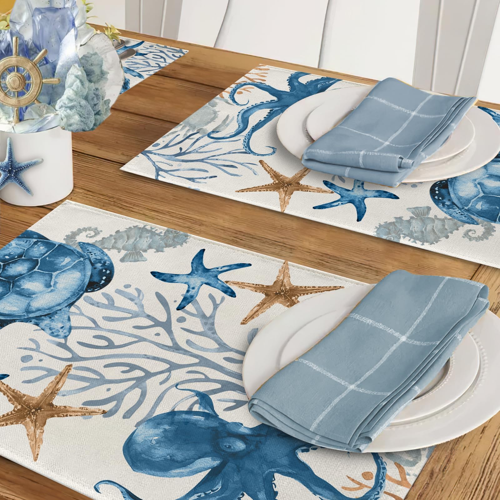 Trade Shop - Set 20 Pezzi Tovagliette Tovaglie A Strappo Runner Tnt Rullo 30 X 40 Cm Marrone 85899348