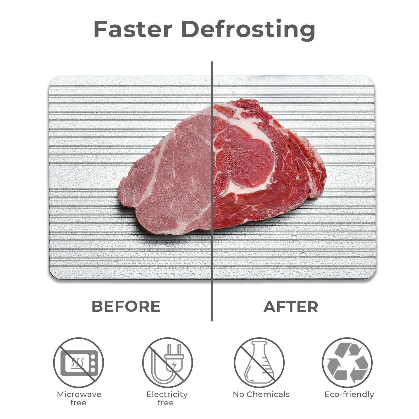 linoroso Set di 3 Taglieri da Cucina in Plastica con Scivolo per Il Succo, Tagliere per Scongelare la Frutta Tagliere Antiscivolo Antibatteri Lavabile in Lavastoviglie - Verde