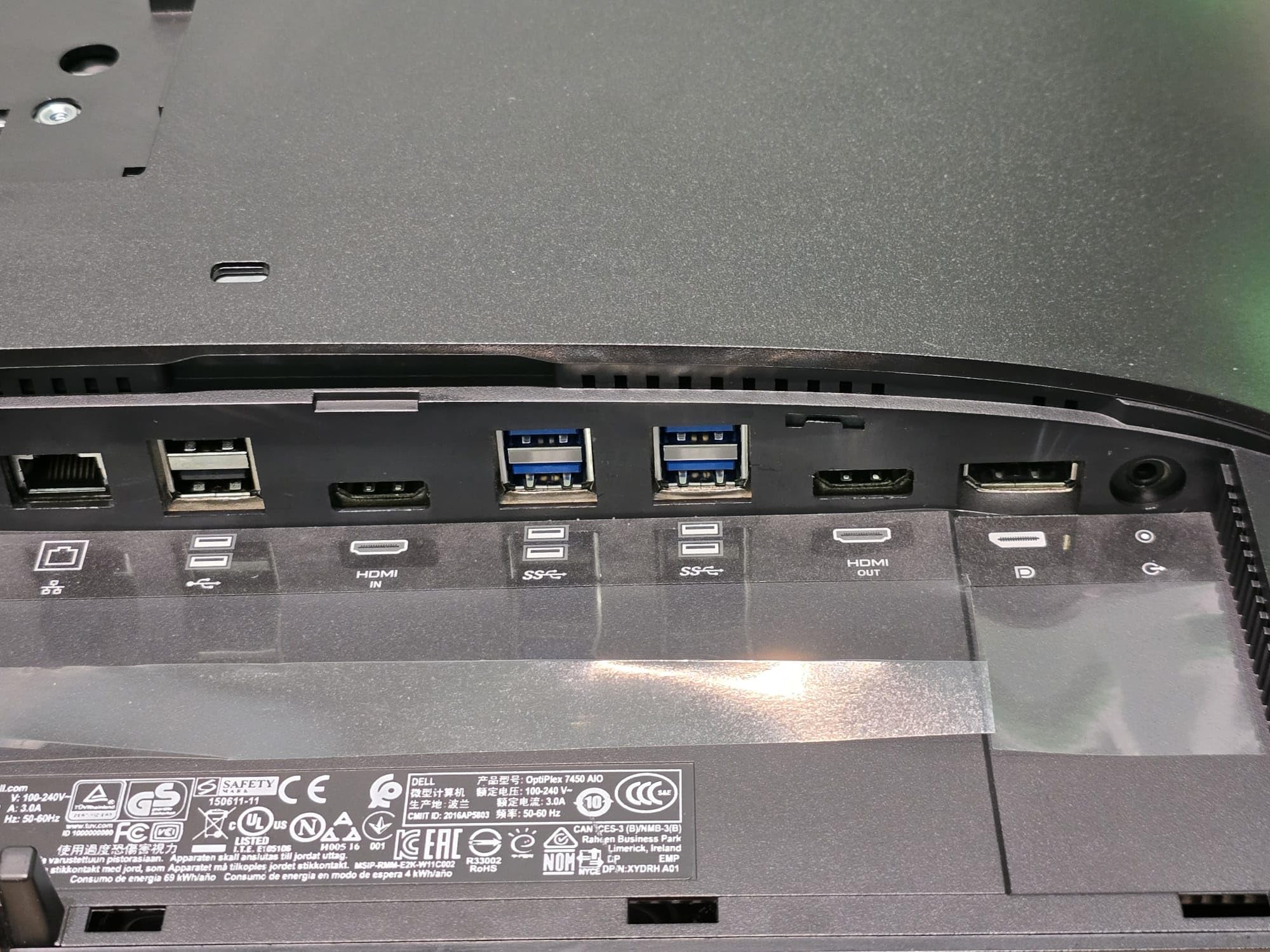 OptiPlex 7450 All in One PC 23" Full HD Core i5 7500 Windows 11 16GB RAM 256GB SSD + 500GB HDD WIFI HDMI Ricondizionato