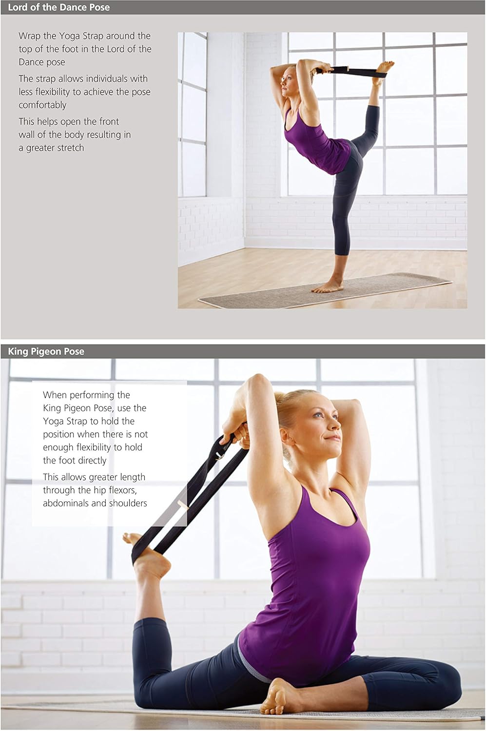 Teeyar Cotton Yoga Strap 10 feet/8 feet/6 feet Cotton Yoga Belt for Stretching, Flexibility, Physical Therapy, Fitness, 2 Year Warranty (Ivory, 10) : Sports & Outdoors