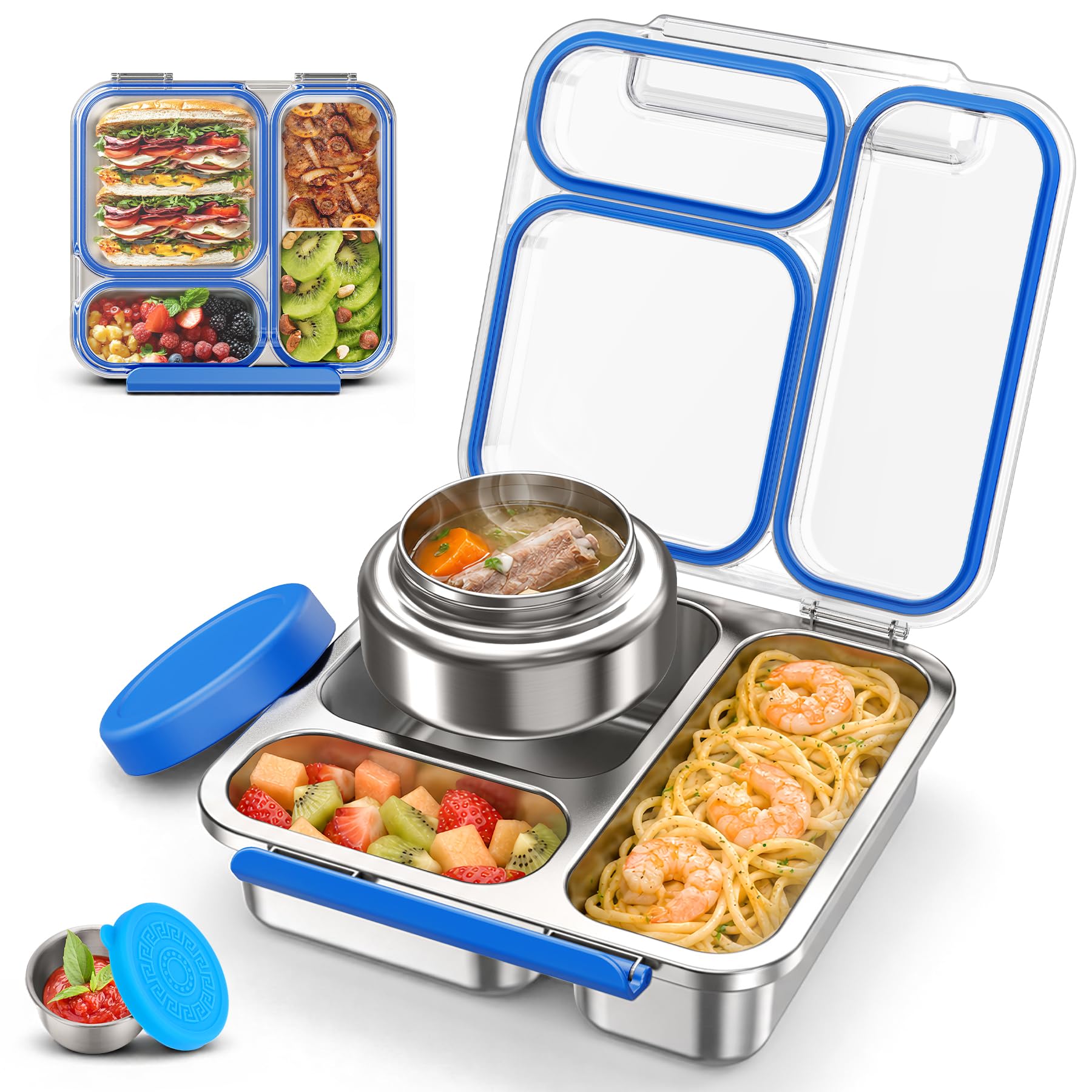 Photo 1 of BABHAMNESS Stainless Steel Bento Box with Soup Thermo