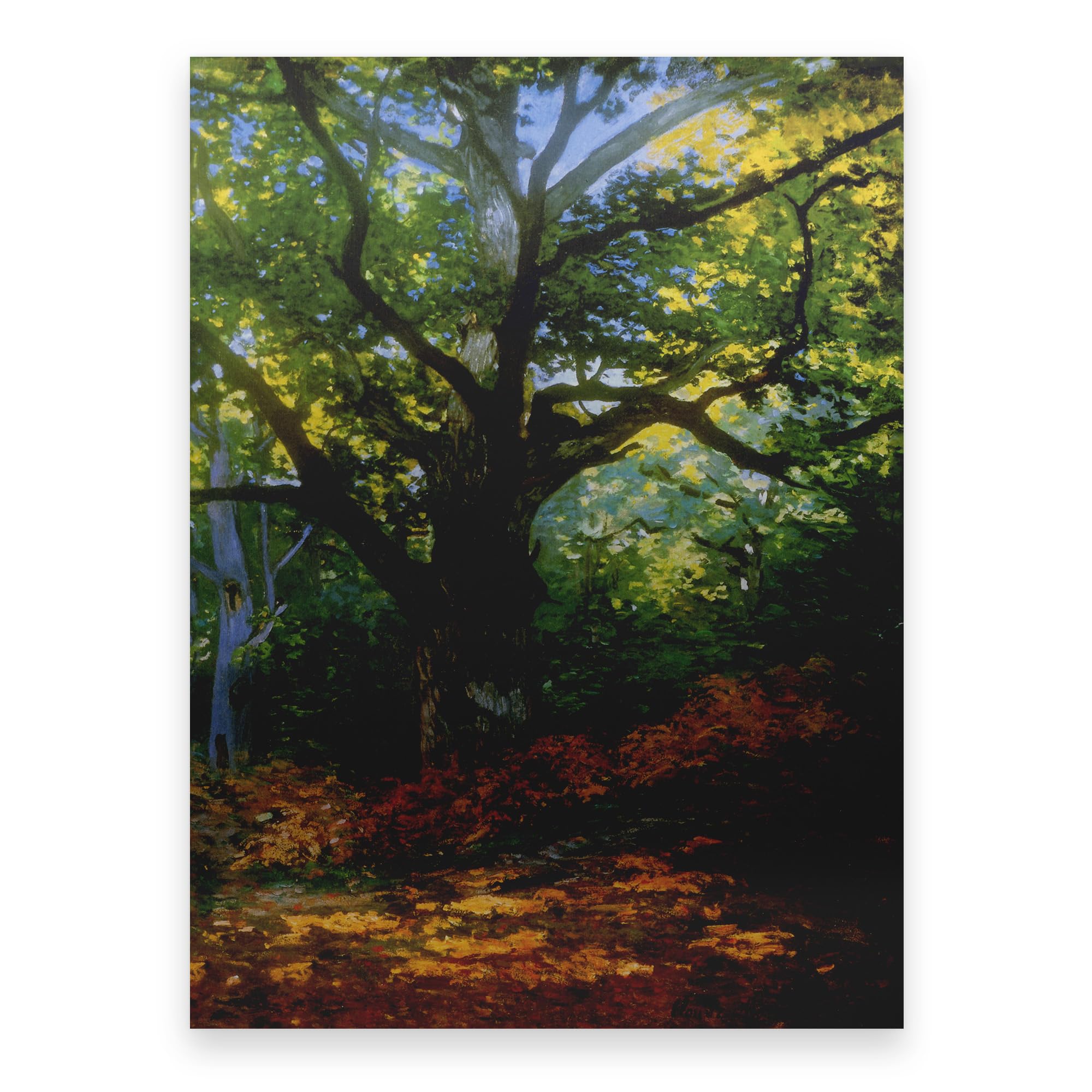 クロード・モネ、Road in the Forest of Fontainebl Amazon.com: Claude Monet, Bodmer Oak, Fontainebleau Forest