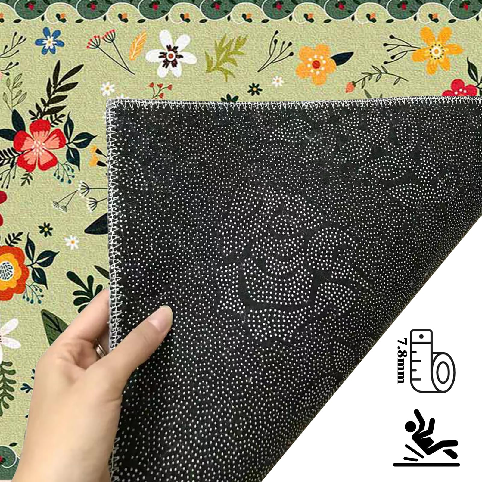 Tappeto Cucina Antiscivolo Lavabile 80 x 280 cm Tappeto Ingresso Corridoio Tappeto Passatoia per Corridoio Moderno Tappeto Corridoio Lungo per Salotto Camera da Letto Casa Ingresso Interno