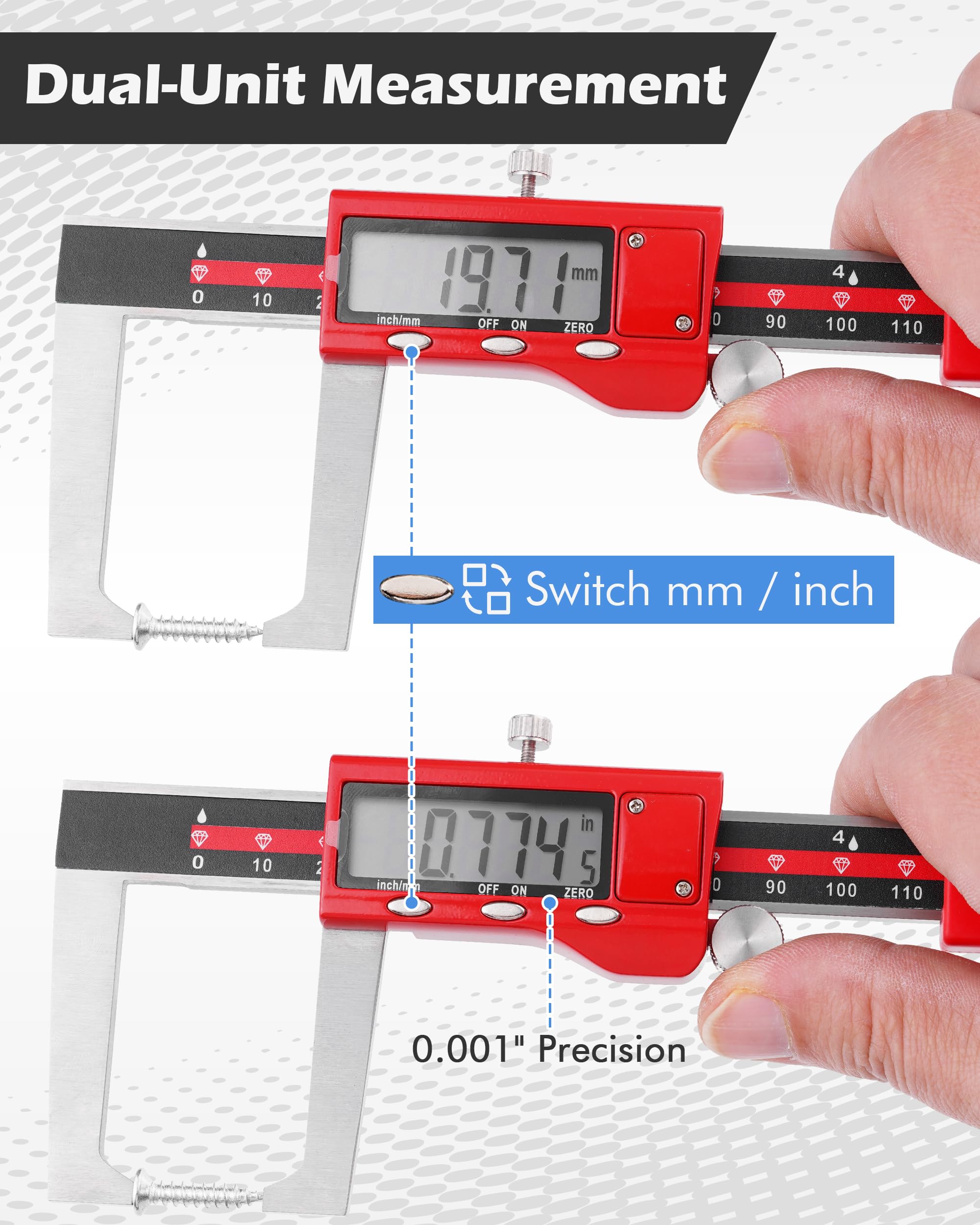 Digital Brake Rotor Caliper - Measure Rotors Accurately -3