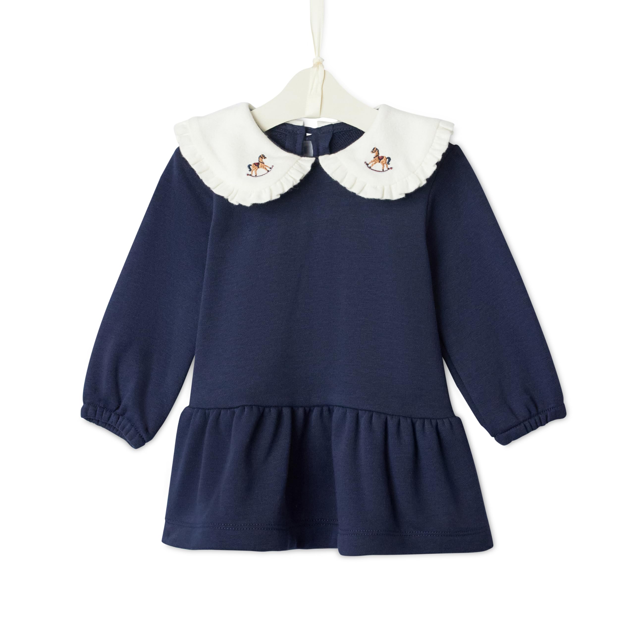 Amazon Essentials x Sofia Grainge Toddlers and Baby Girls' Longsleeve French Terry Dress