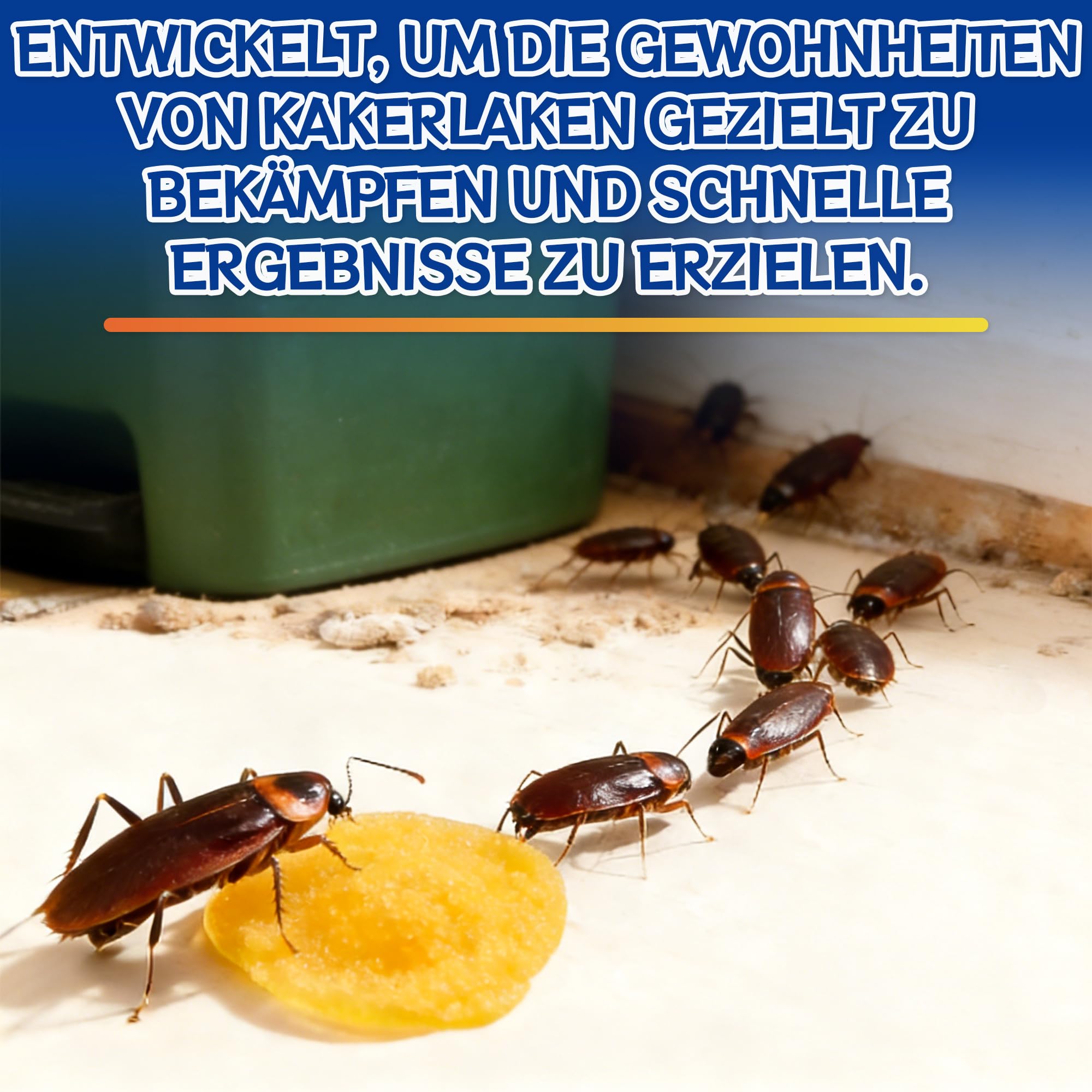 6 Stück Neues Upgrade Küche-Kakerlaken-Gel, Enthält 60 Aufkleber, für Küchen, Wohnzimmer und den Außenbereich(15 Gramm)