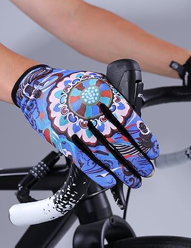 Miniatura 3 de INBIKE Guantes de ciclismo para hombres y mujeres, guantes de bicicleta transpirables con dedos completos, antideslizantes, pantalla táctil,