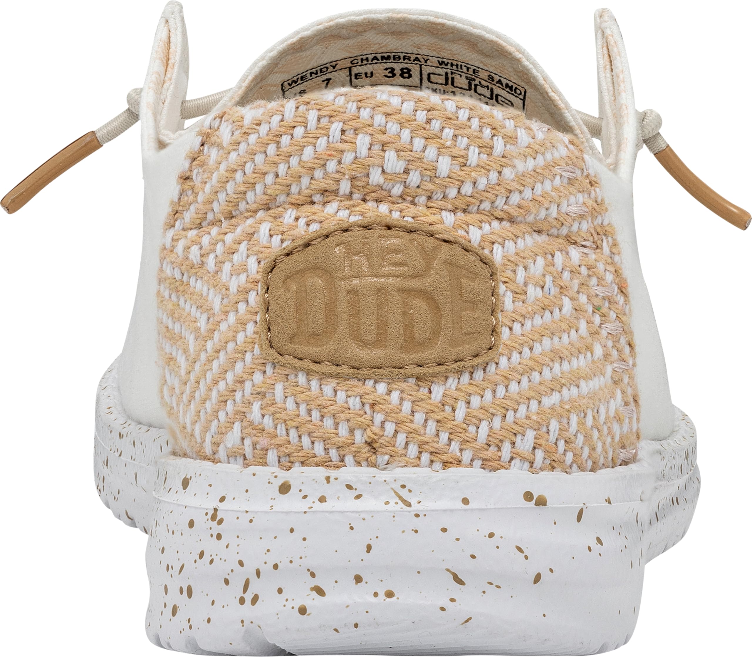 HEYDUDE Wendy Chambray Woven Moc Toe ShoesMujer