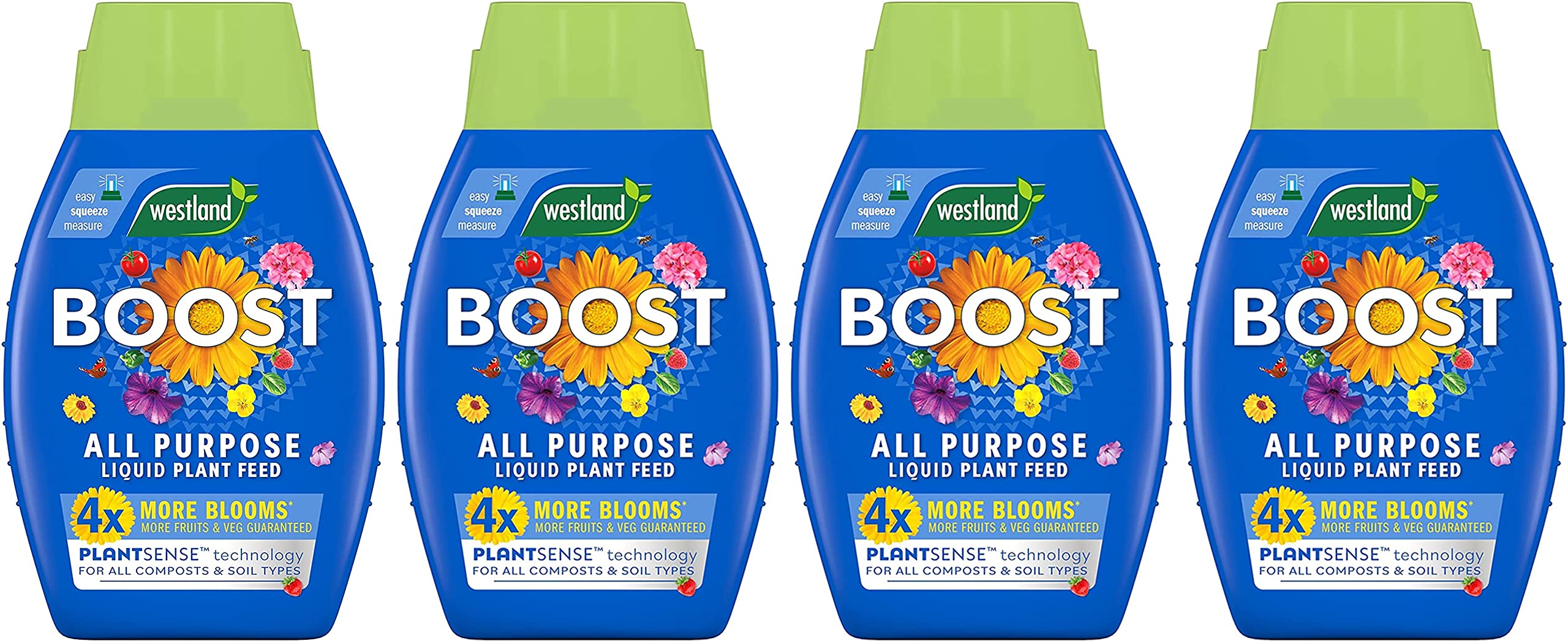 Westland Boost All Purpose Liquid Plant Feed (1L) x 4