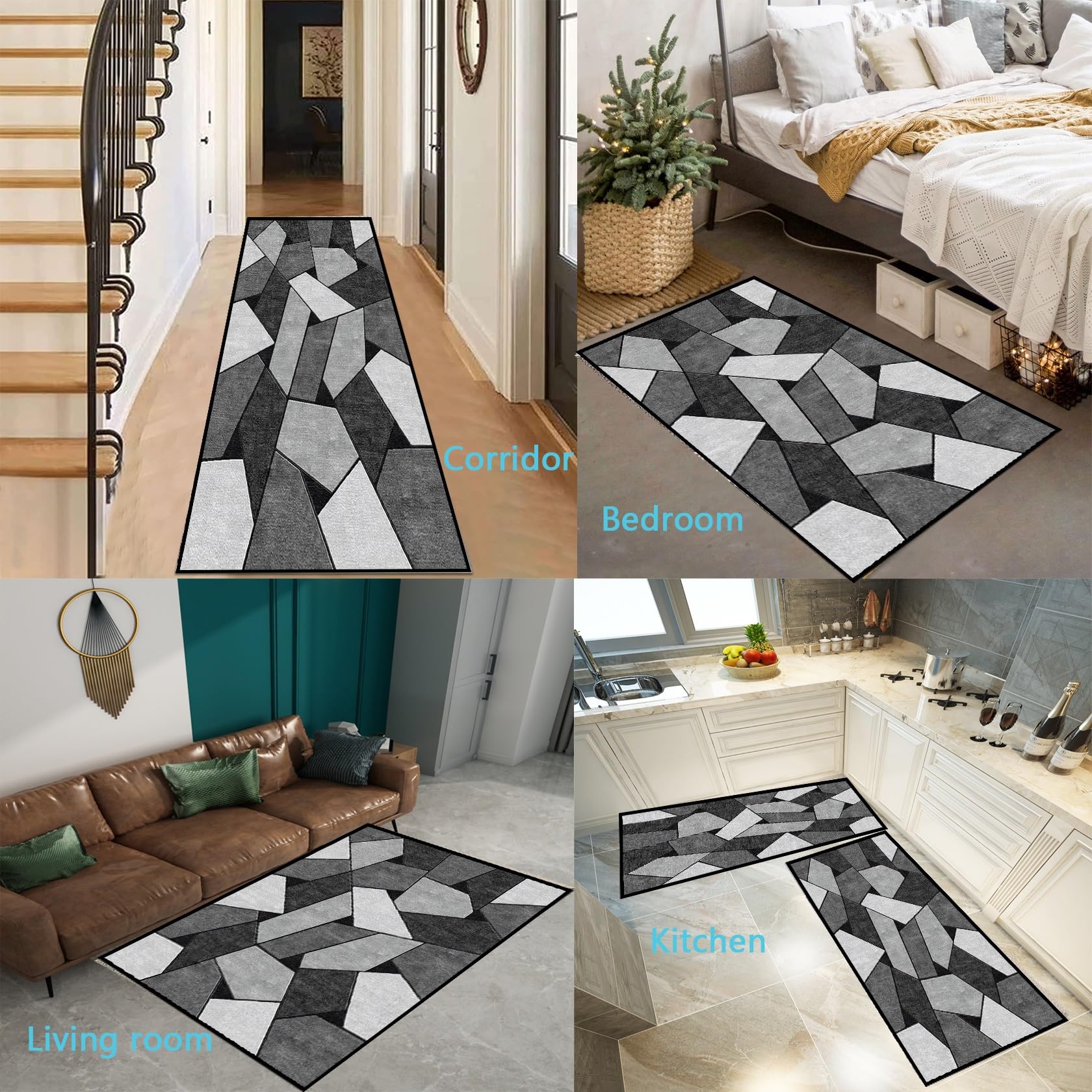 Amazon | カーペット ロングマット 40 x 200 cm 床保護 キズ防止 滑り 