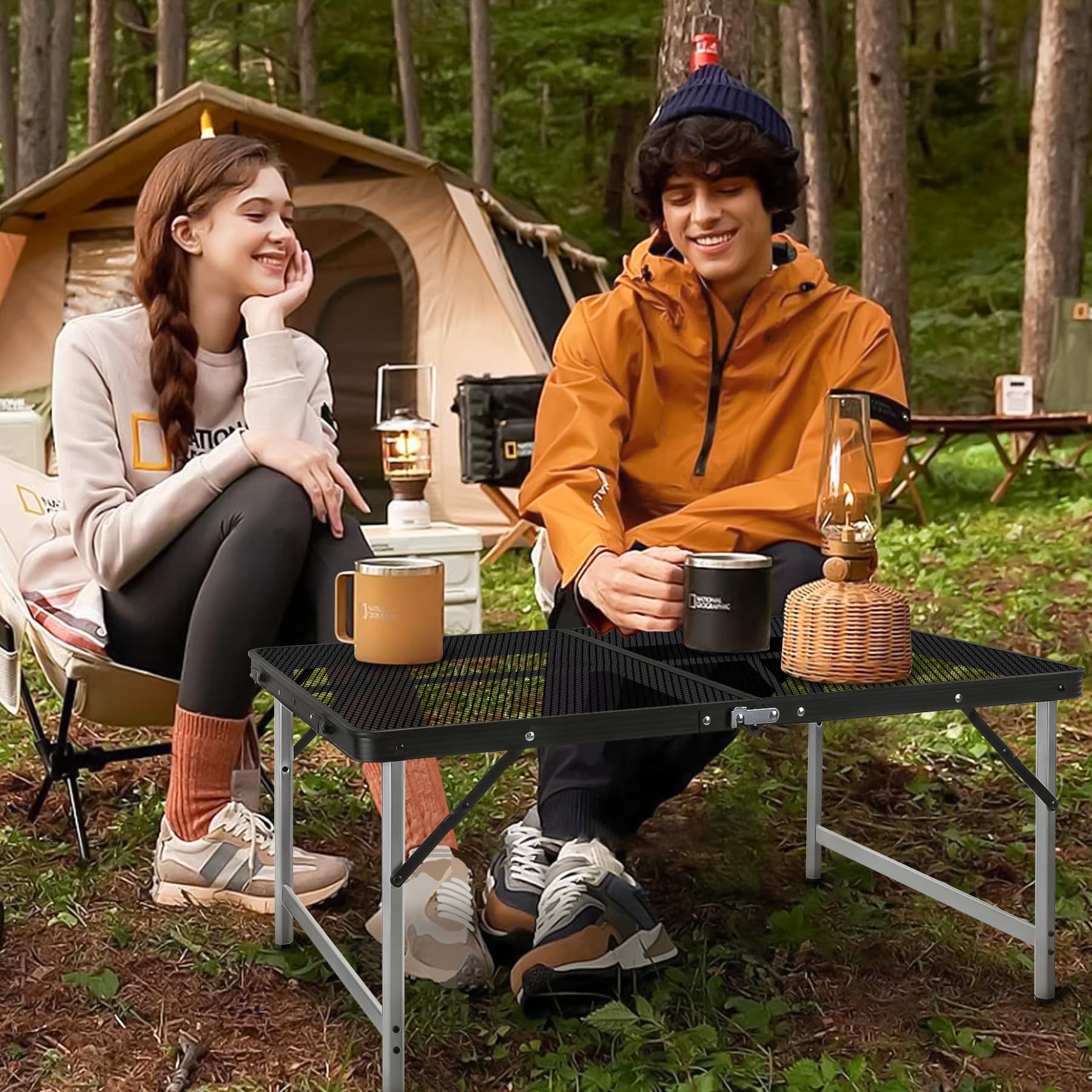 Amazon.com: jkwokback 3ft x 2ft Grill Table Portable Camping Table