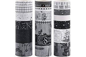 Black and White Washi Tape: Goth School Supplies Essential