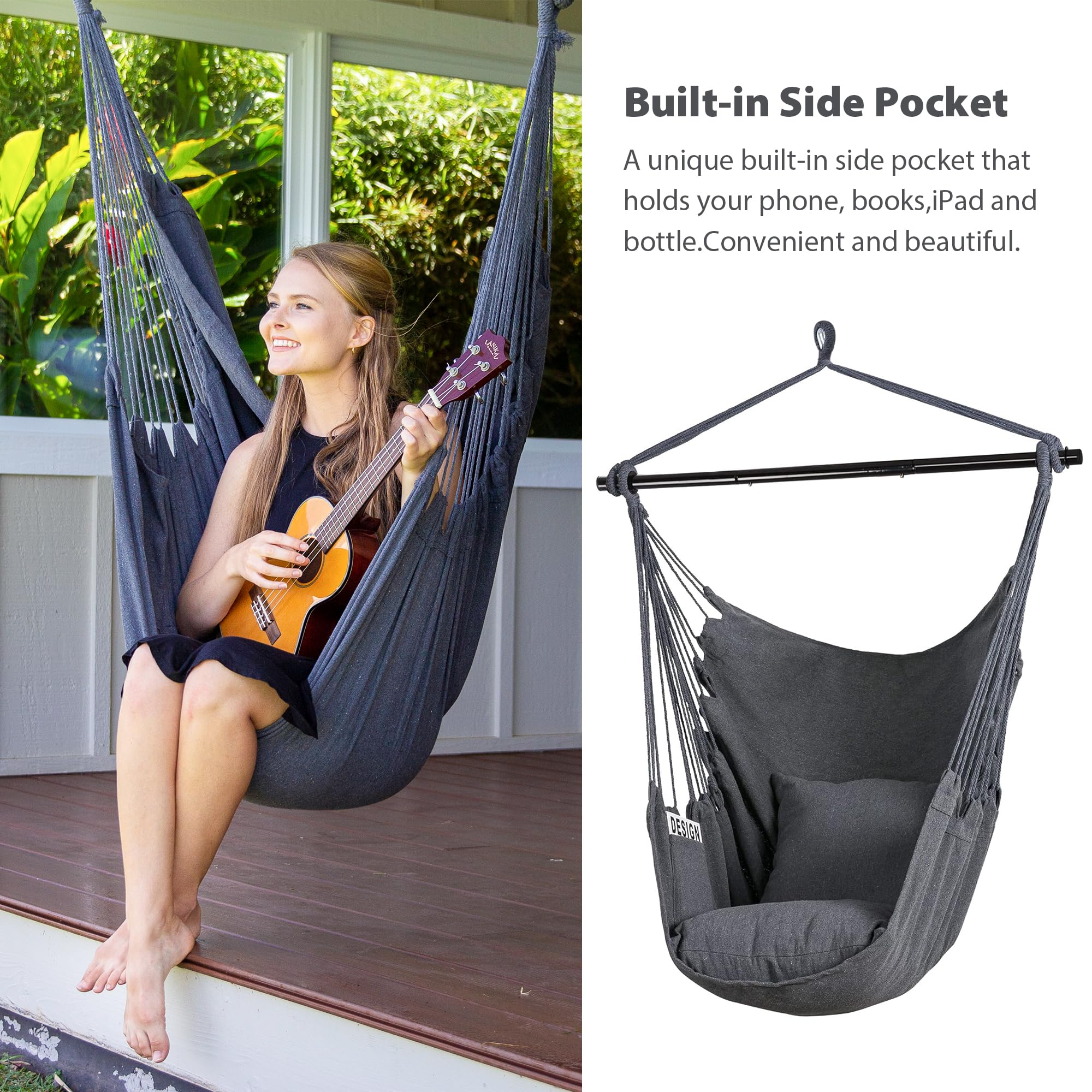 Free Standing Hammock Swing Walmart Ozark Trail Steel Folding