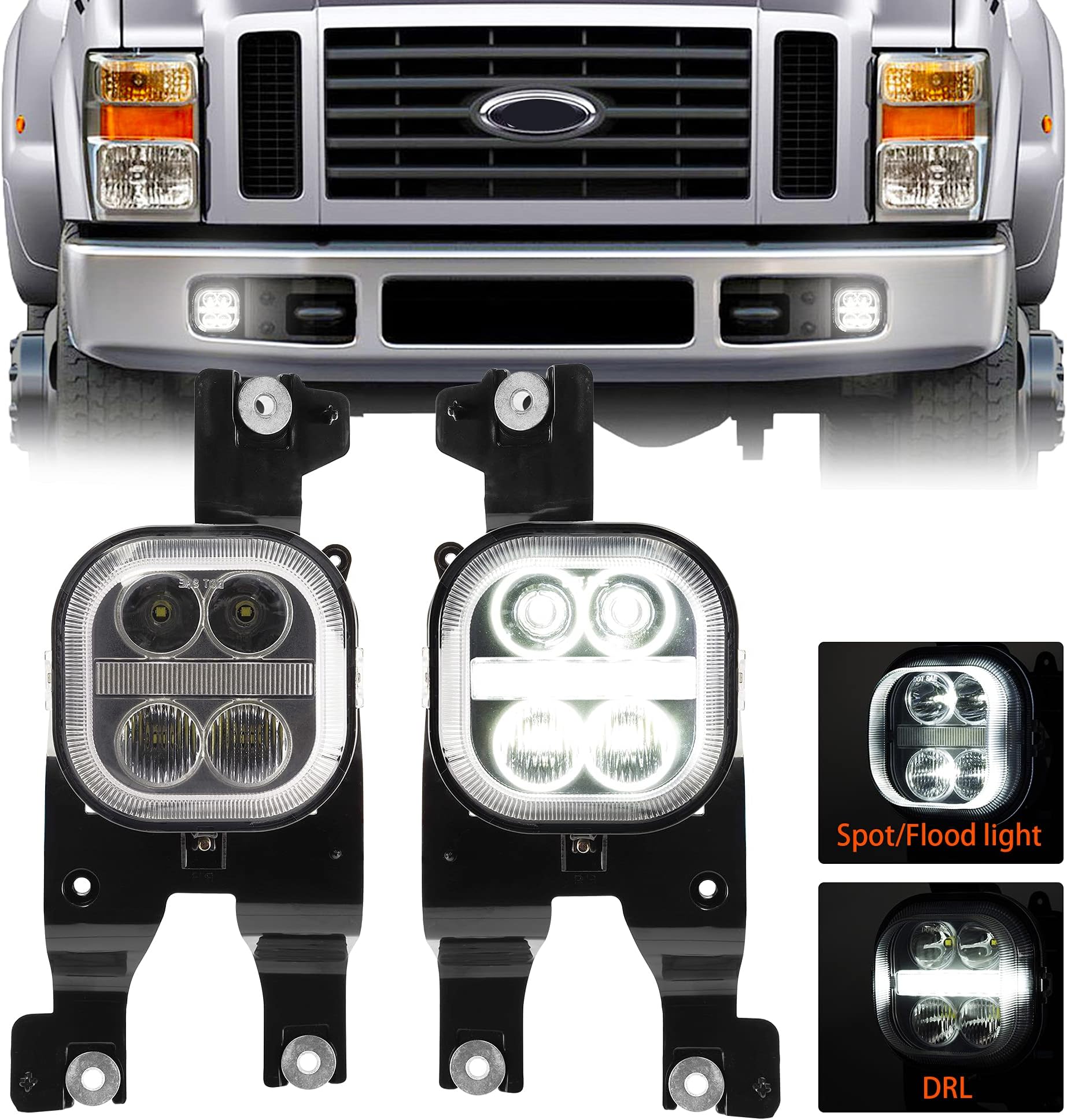 LED Fog Light Assembly with Daytime Running Lights for 2008