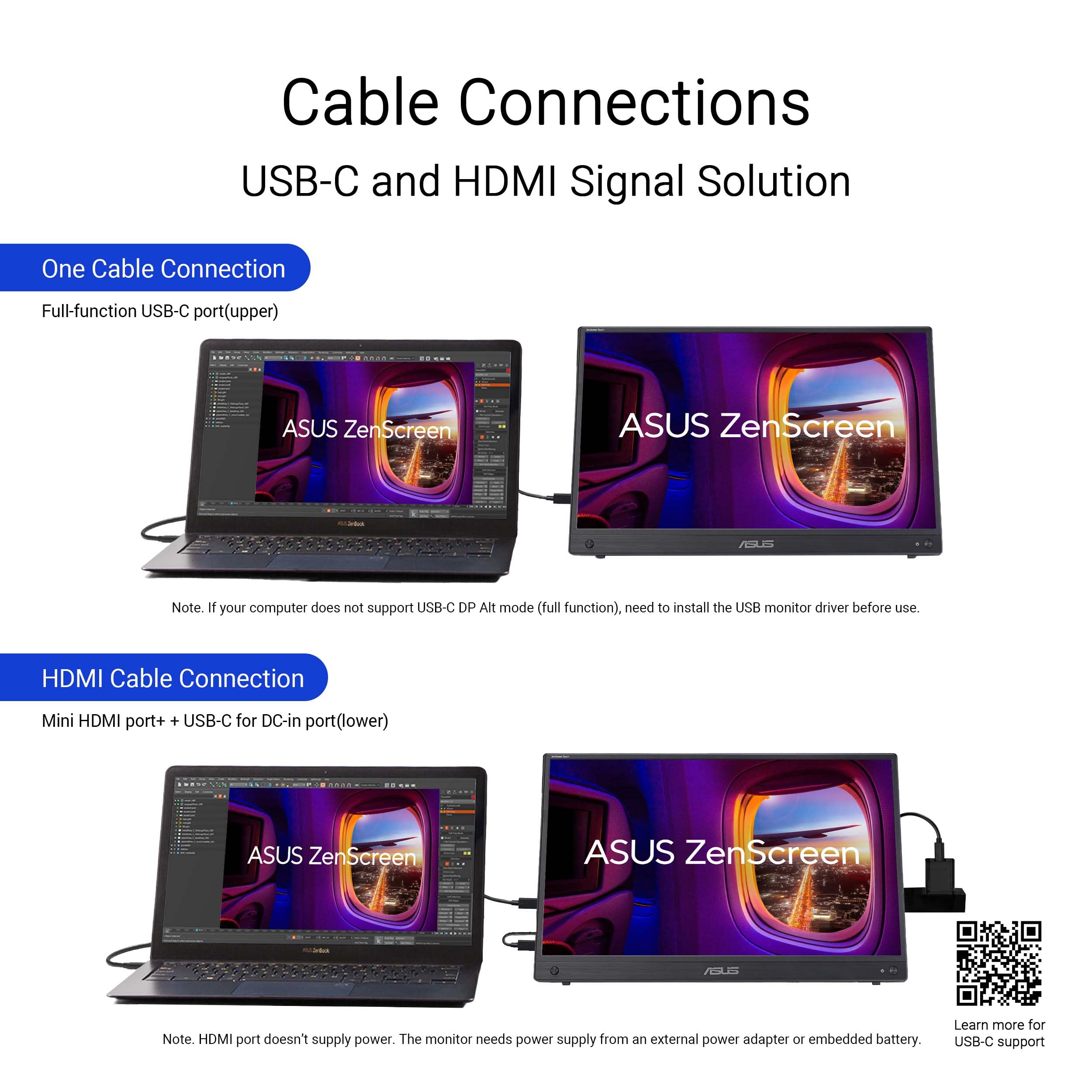 Amazon.co.jp: ASUS ポータブルモニター ZenScreen Touch MB16AMTR