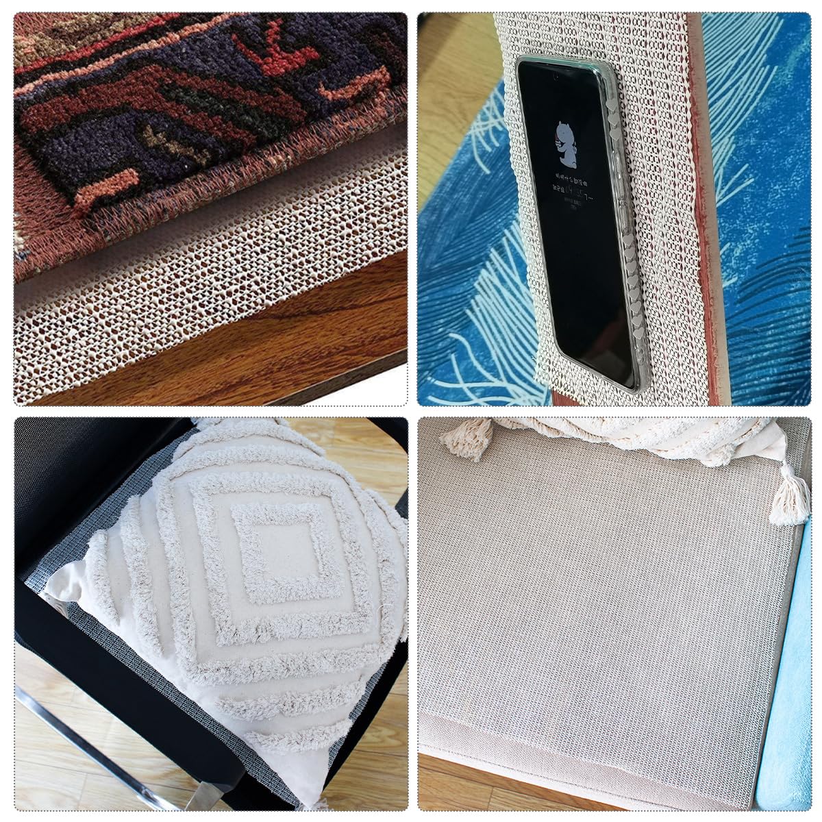 Sottotappeto antiscivolo multiuso 120x200 cm, PVC tagliato su misura, per cassetti in moquette