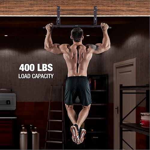 Miniatura 6 de AmStaff Fitness Barra de dominadas de montaje en viga, barra de barbilla montada en el techo para gimnasio en casa, crossfit, viga, viga