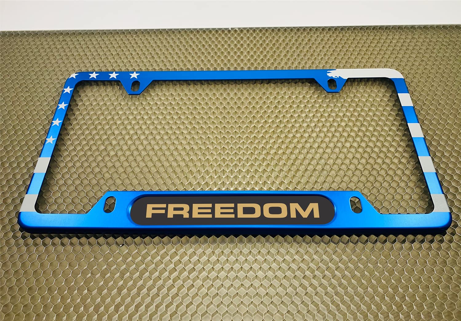 USA Patriotic | American Flag Custom Personalized Anodized Aluminum Thin Top | - Picture 105 of 133