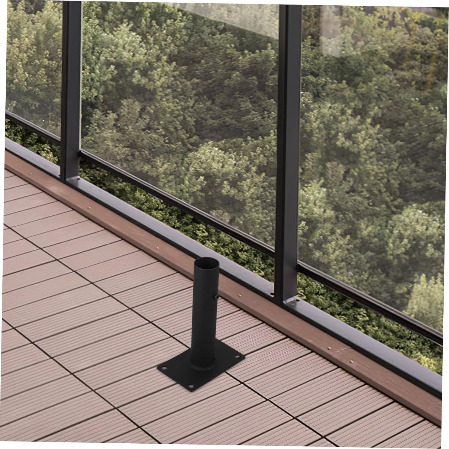 Dog Barrier Base Iron Fence Post Holder for Outdoor Garden Fencing for Dogs Pet Fences for Dogs Outside