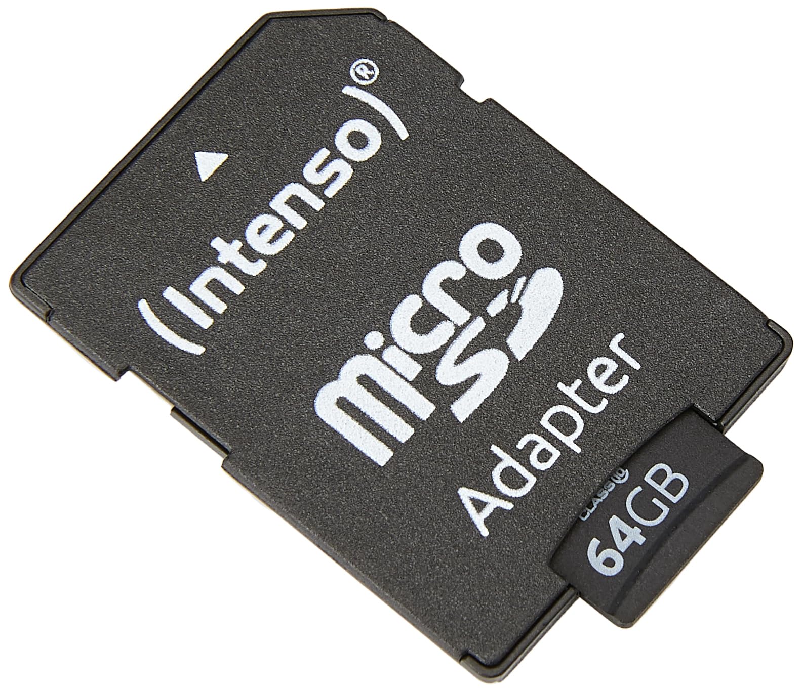 Intenso 3413490 - Adaptador para tarjeta Micro SDXC 64 GB (class 10 incl, 25 MB/s) color negro