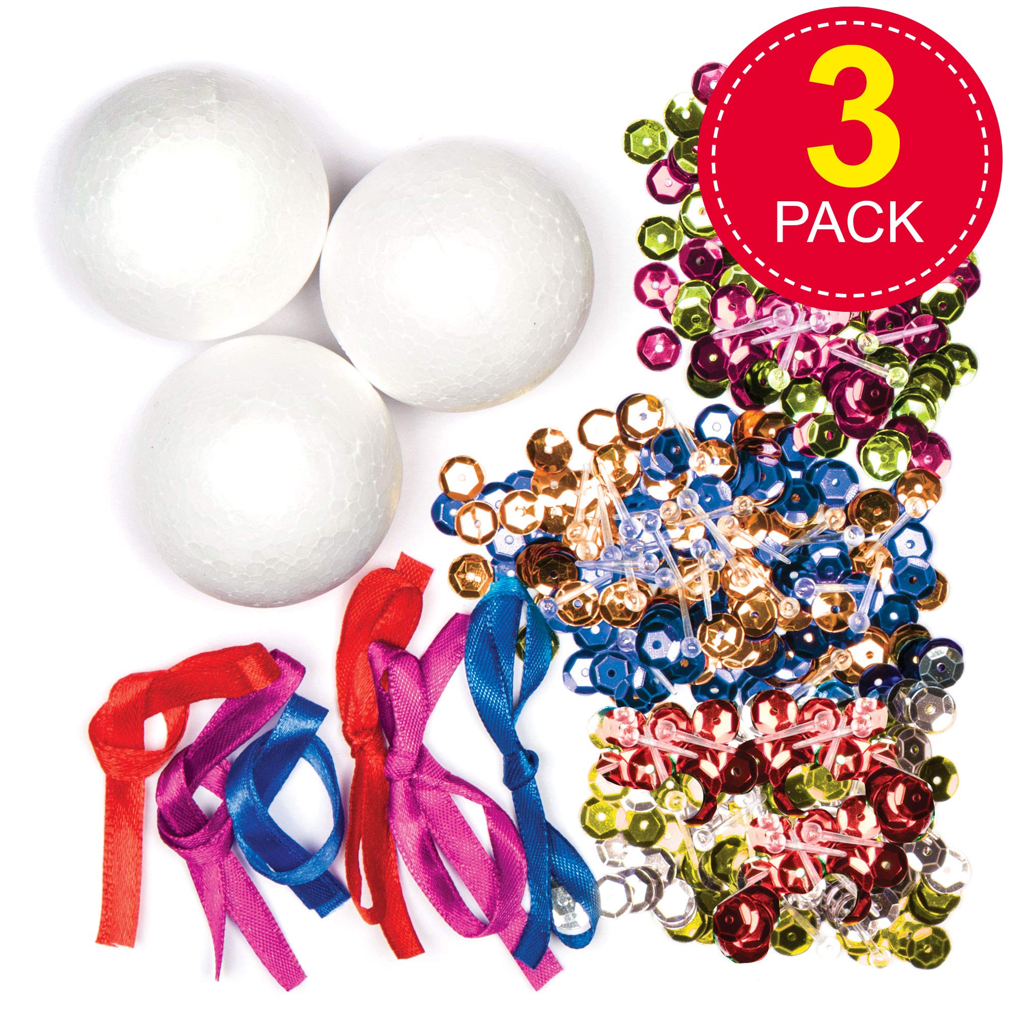 Download Baker Ross Sequin Bauble Kits For The Christmas Tree Creative Art And Craft Supplies For Kids To Make And Decorate Pack Of 3 Amazon Com Au Toys Games 3D SVG Files Ideas | SVG, Paper Crafts, SVG File