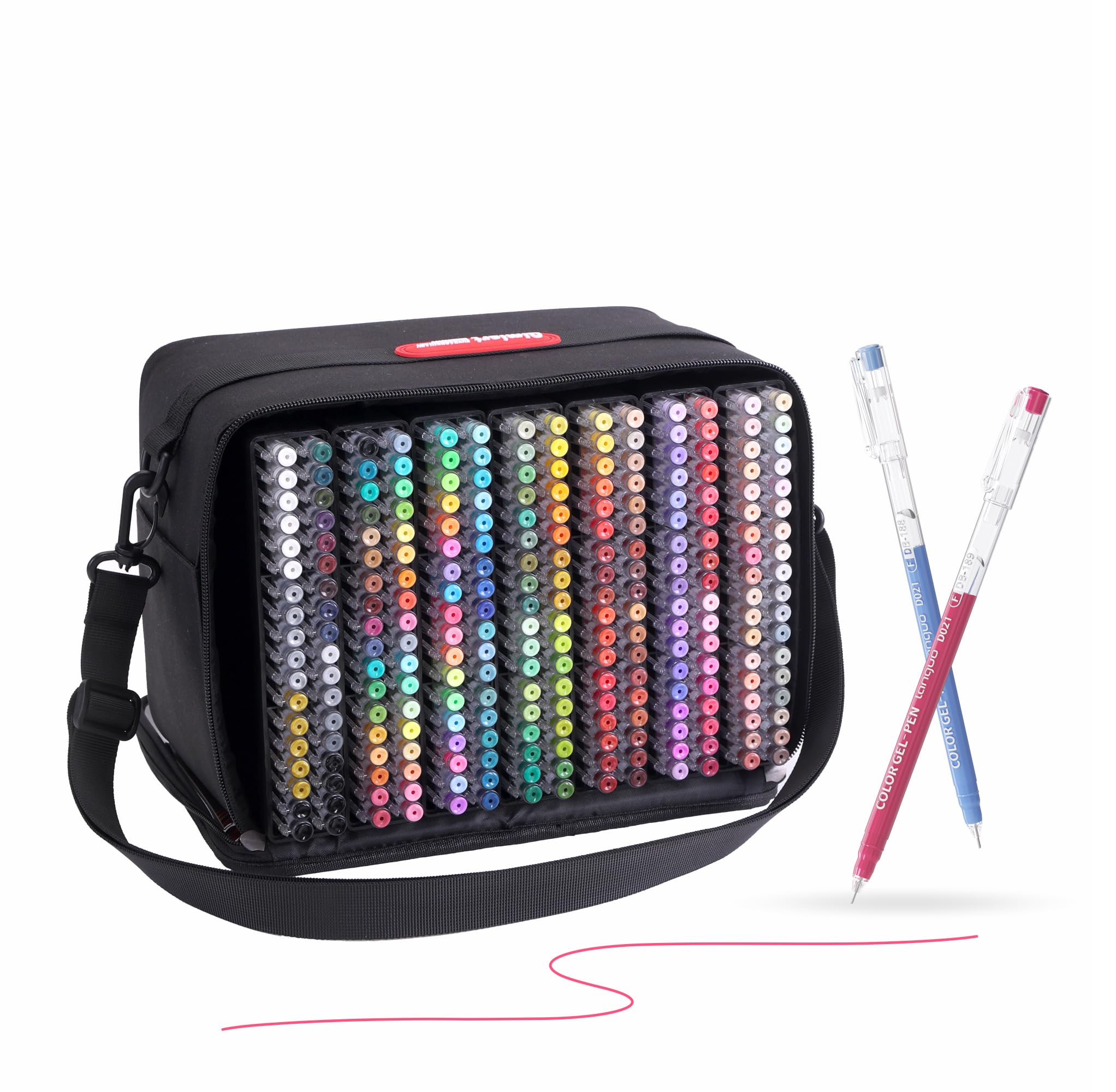 Stylos Gel Acrylique 234 Couleurs pour Coloriage, Pointe 0,6 mm