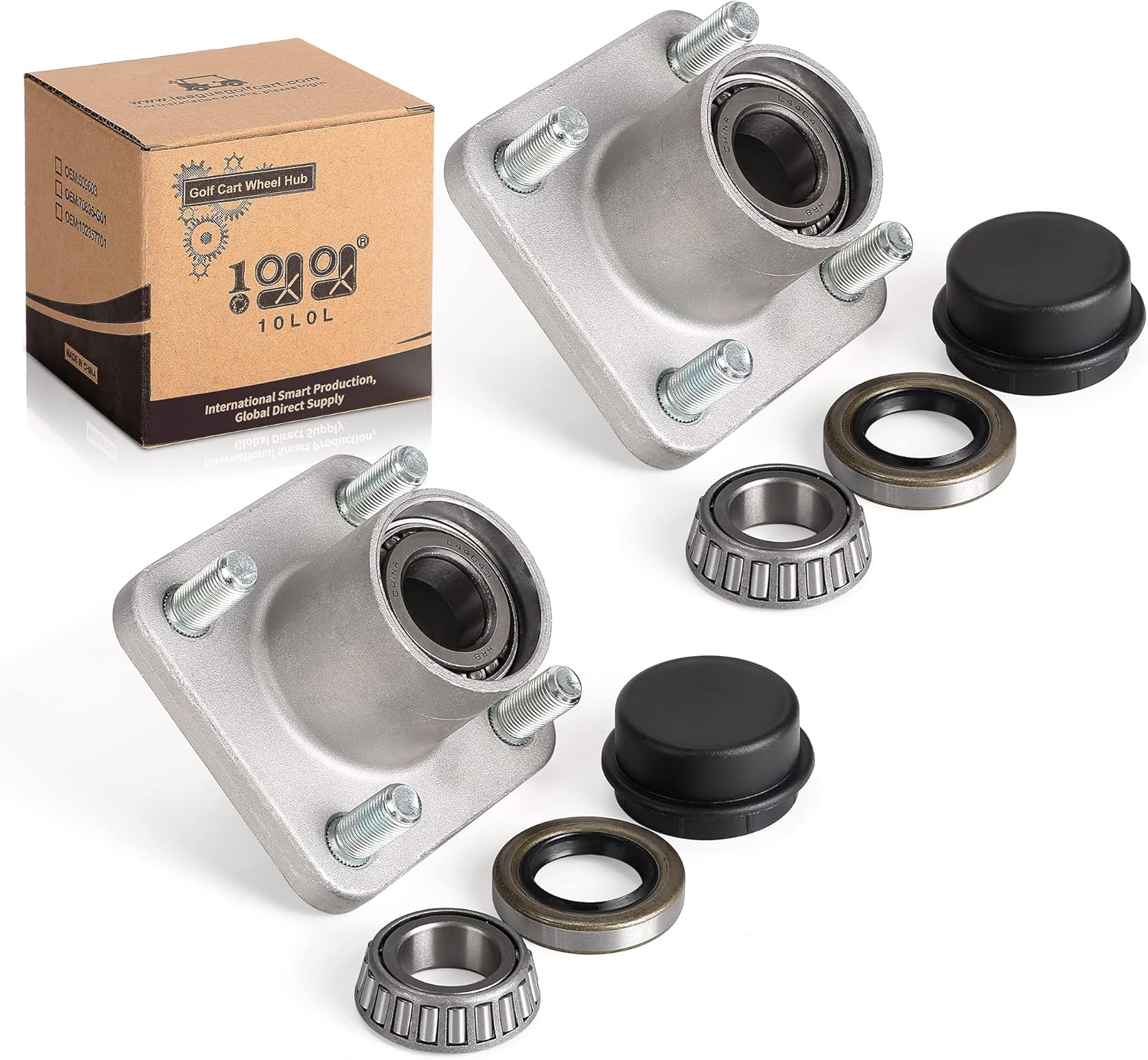 10L0L Golf Cart Front Wheel Hub Assembly with Hub Bearing