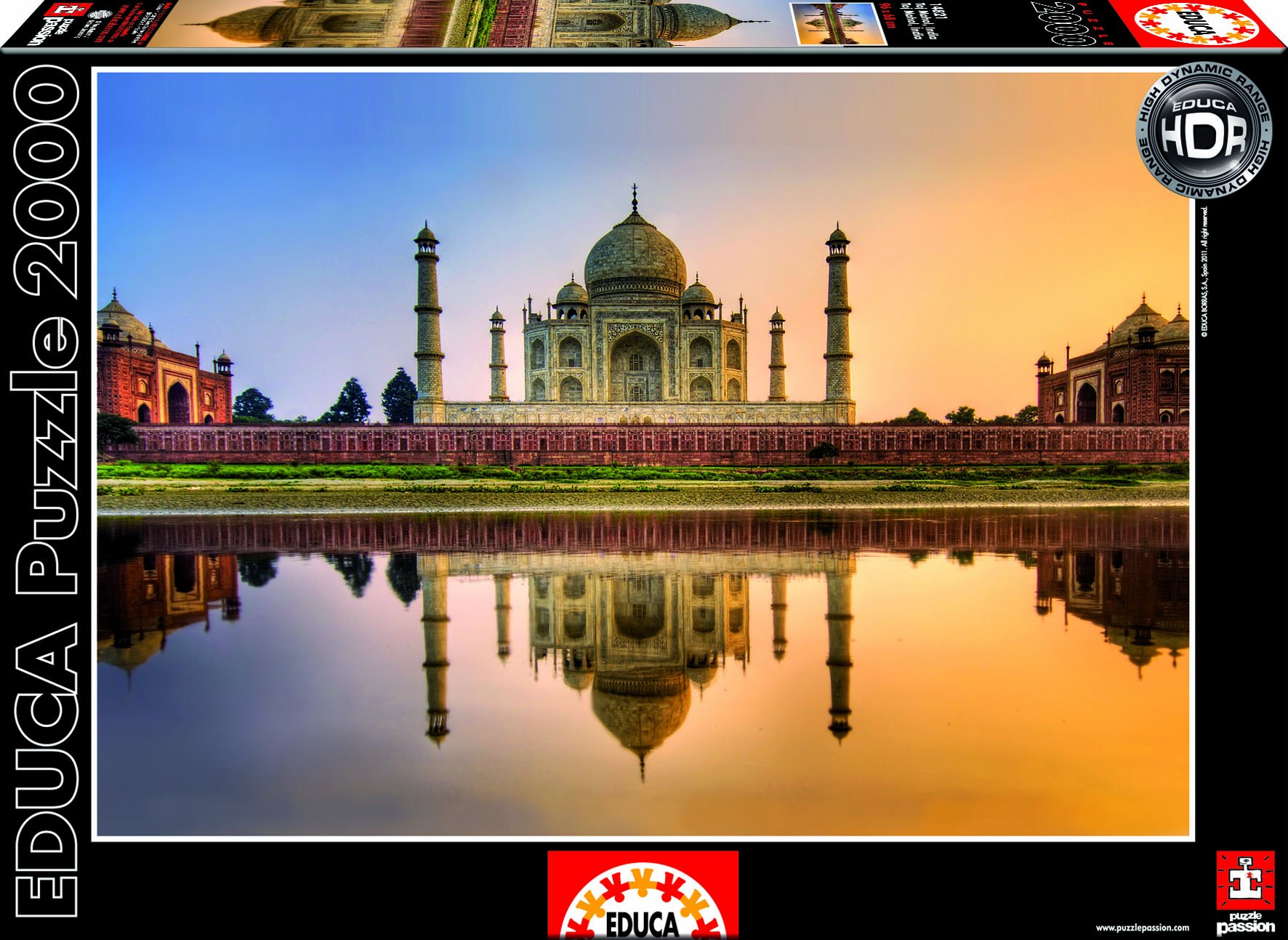Amazon.com: Educa Rompecabezas de 2.000 piezas - Taj Mahal, India