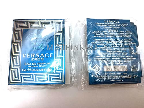 Miniatura 3 de Versace Eros Eau De Parfum Viaje Muestra Spray Vial .03 Oz1 Ml