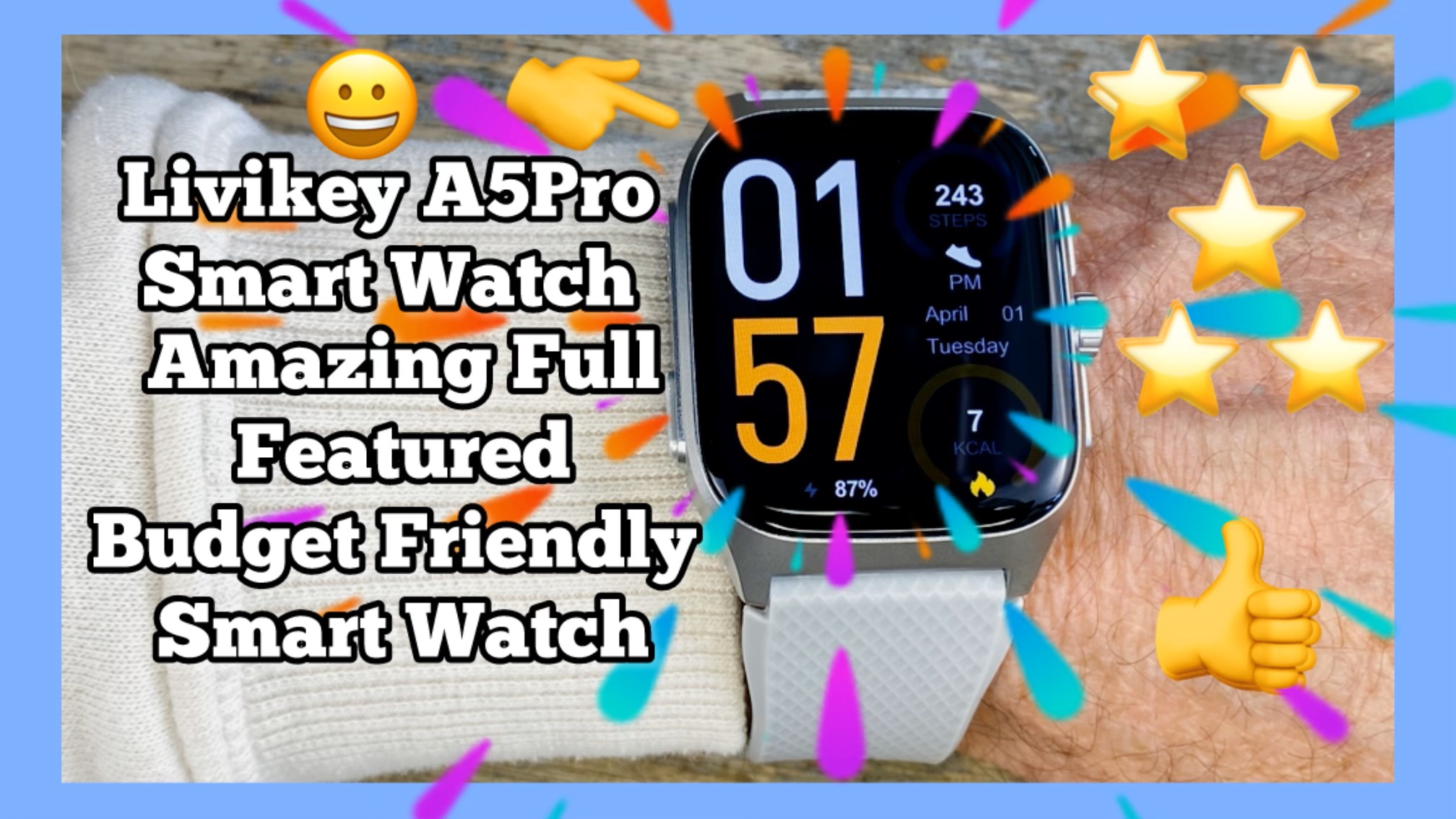 Watch Amazing Full Featured Budget Friendly Smart Watch on Amazon Live