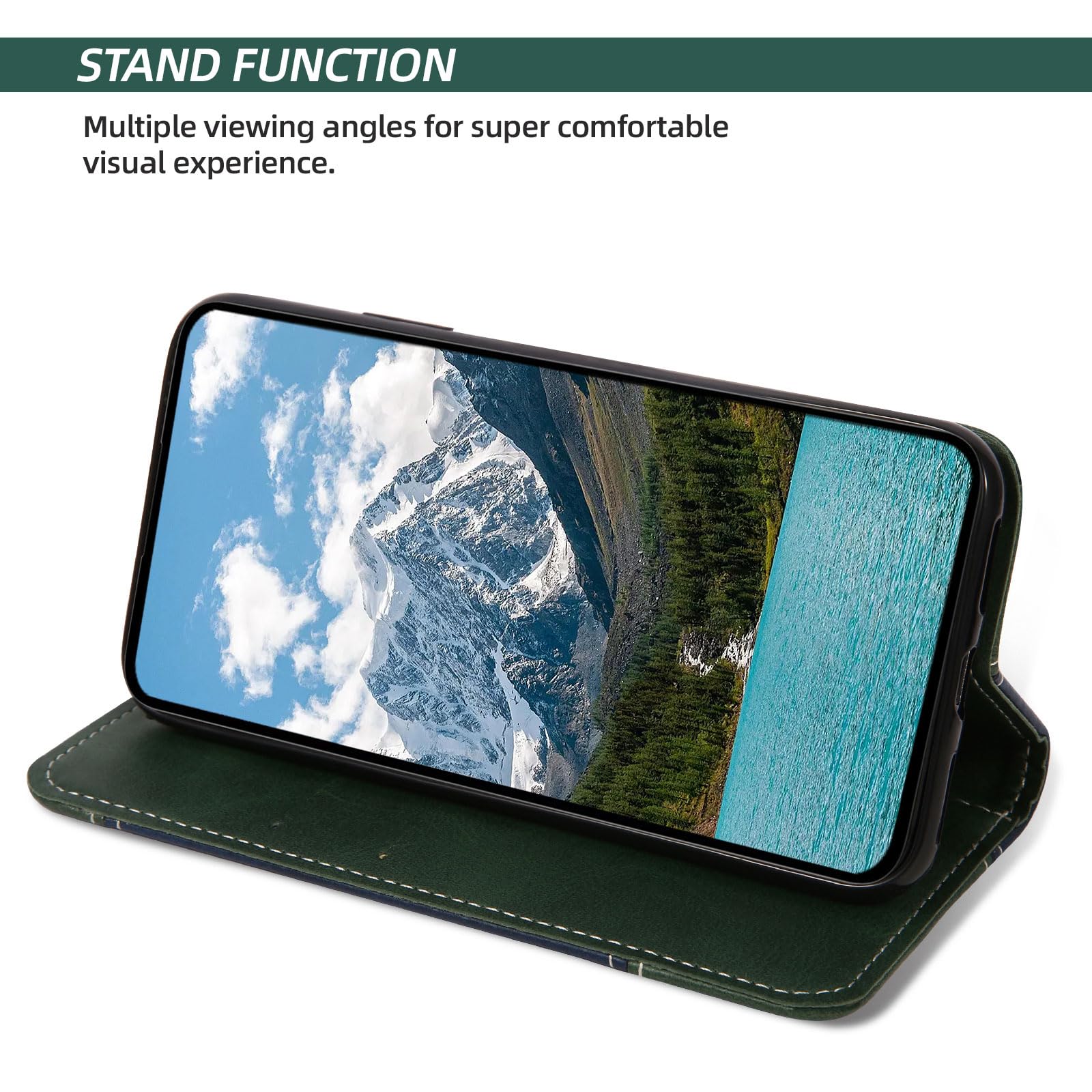 Cover Honor 90 Lite / X50i 5G In Pelle Con Portafoglio, Slot Per Carte E Supporto – Fantasia Farfalla, Chiusura Magnetica - 4