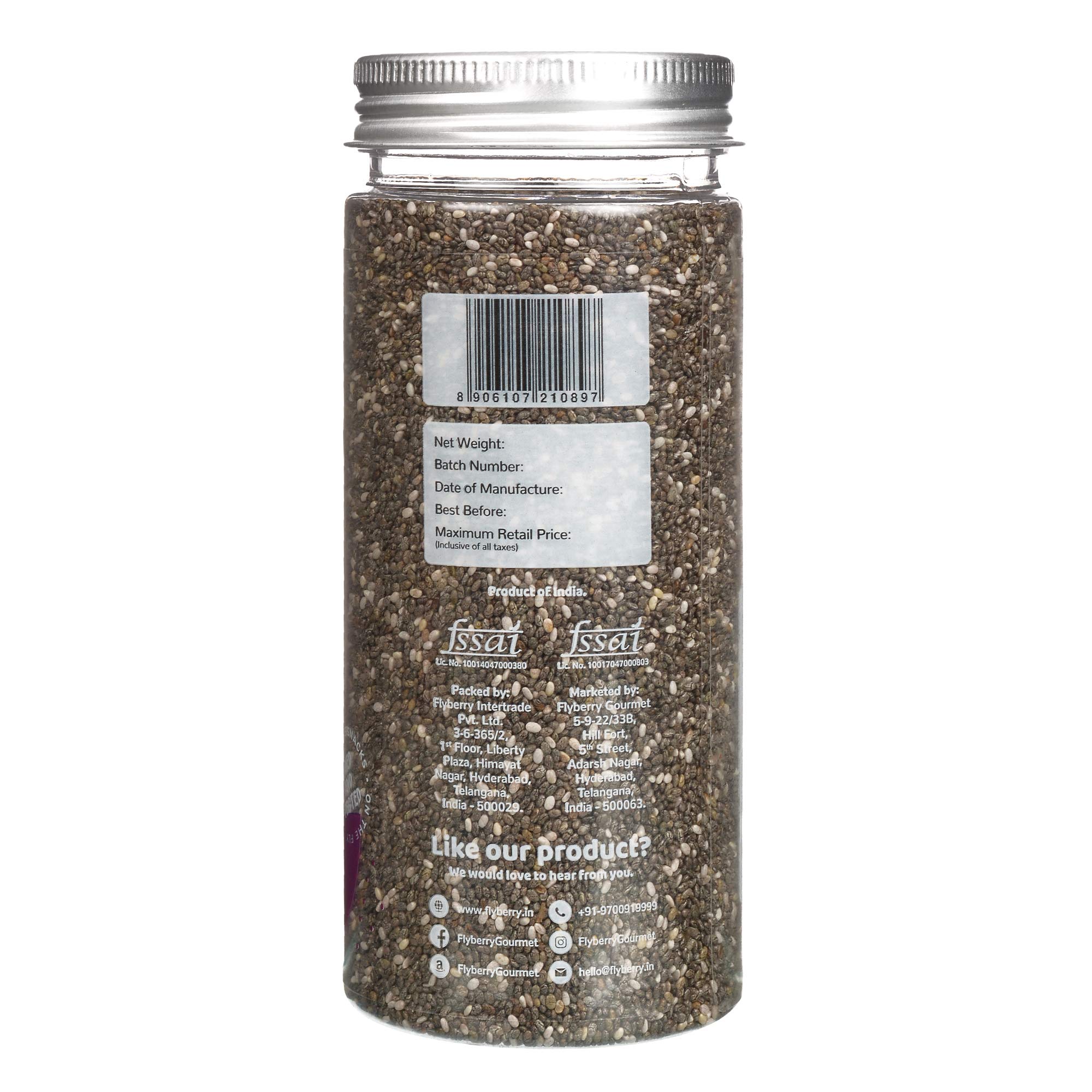Flyberry Gourmet Chia Seeds, 180g 1
