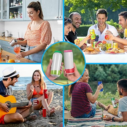 Miniatura 6 de Paquete de 6 tapas de silicona para latas de refresco, tapas reutilizables para latas de cerveza, tapas de latas de cerveza, sin BPA, tapón y