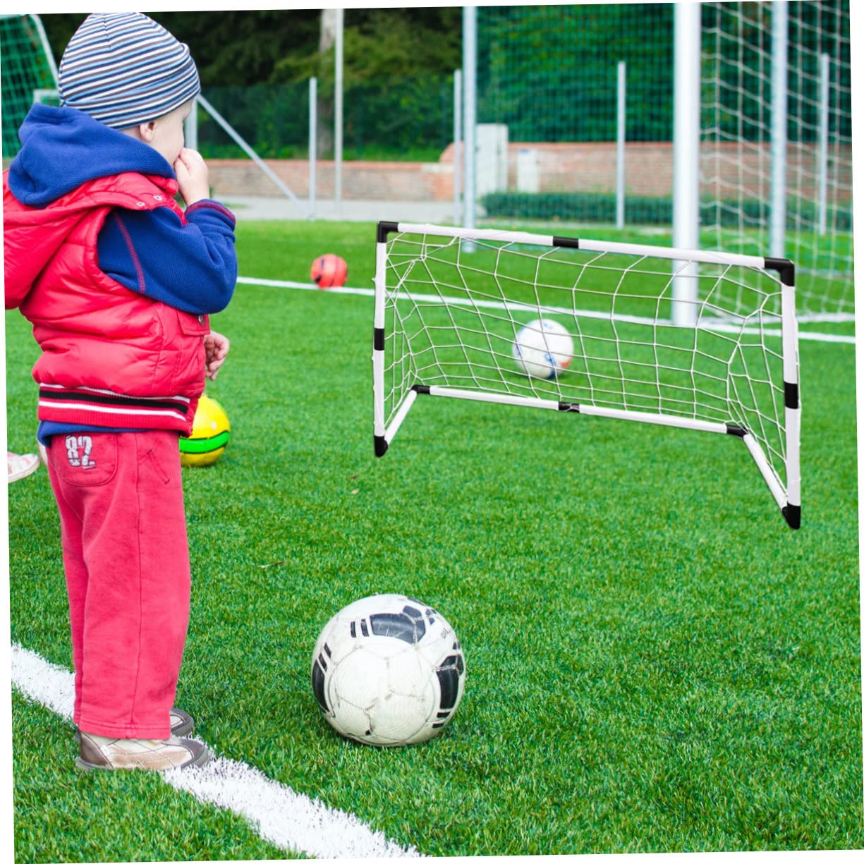 TOBBOMEY Backyard Soccer Game Accessory Lightweight Boys and Girls Football Gate Replacement Net for Soccer Goal