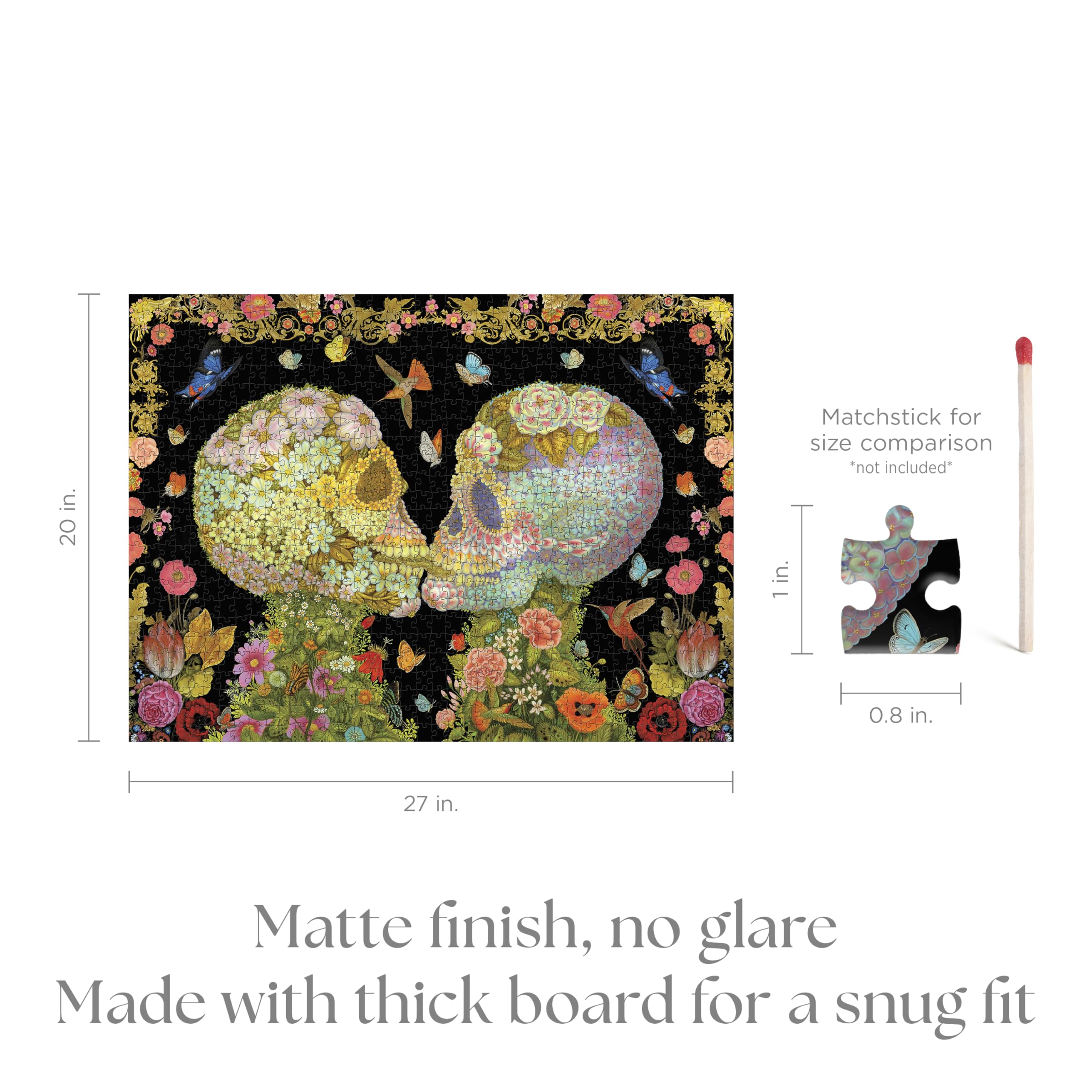Pomegranate 1000-Piece Jigsaw Puzzle for Adults, Ecstatic Kiss of Spring by Tino Rodriguez and Virgo Paraiso, Matte Finish, Snug Fit - Image 2