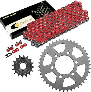 Amazon.com: Caltric Red Drive Chain And Sprocket Kit Compatible