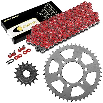 Amazon.com: Caltric Red Drive Chain And Sprocket Kit