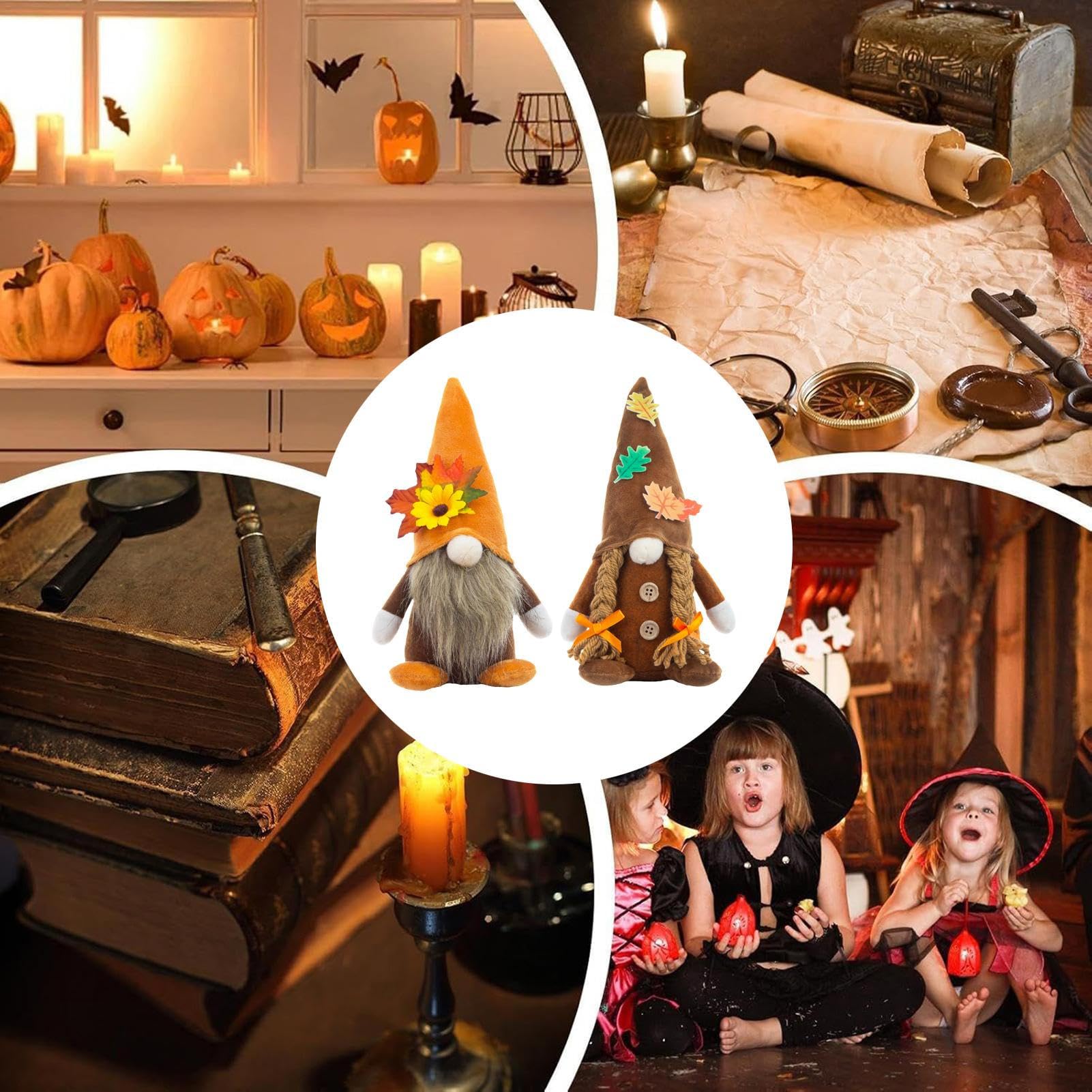 Herbst- aus Plüsch, Thanksgiving-Herbst-Zwerge mit Sonnenblume, Sammelpuppe für Zimmer, Schreibtisch, Schlafsaal, Urlaub, Schule, Wohnung, Büros, Desktop